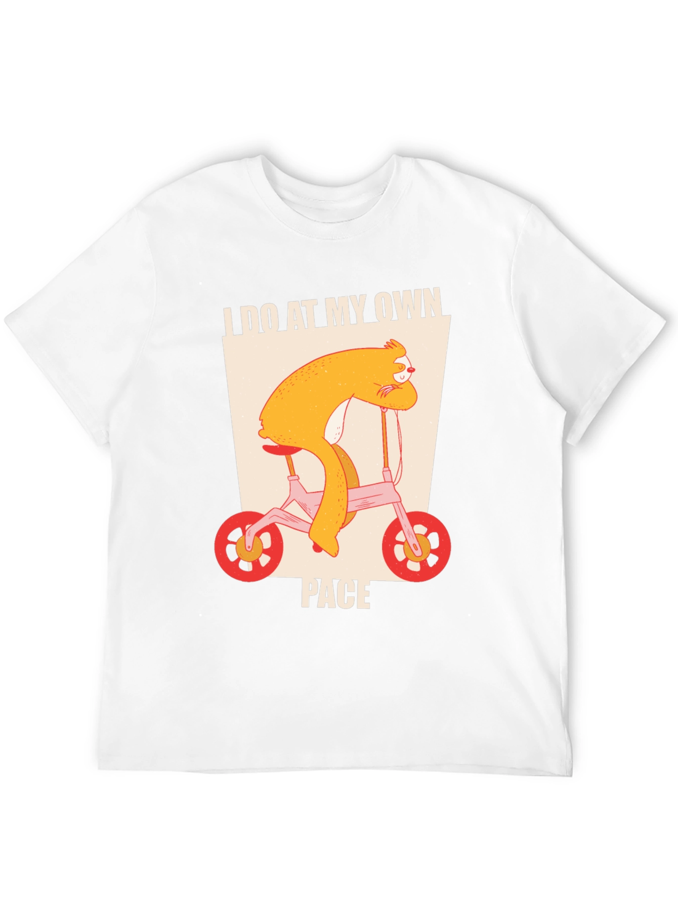 Black Sloth Biking T-Shirt - I Do At My Own Pace Tee view 12
