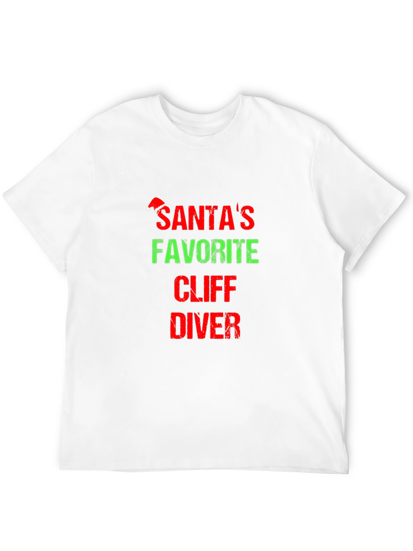 Black Santa's Favorite Cliff Diver T-Shirt Holiday Tee view 12