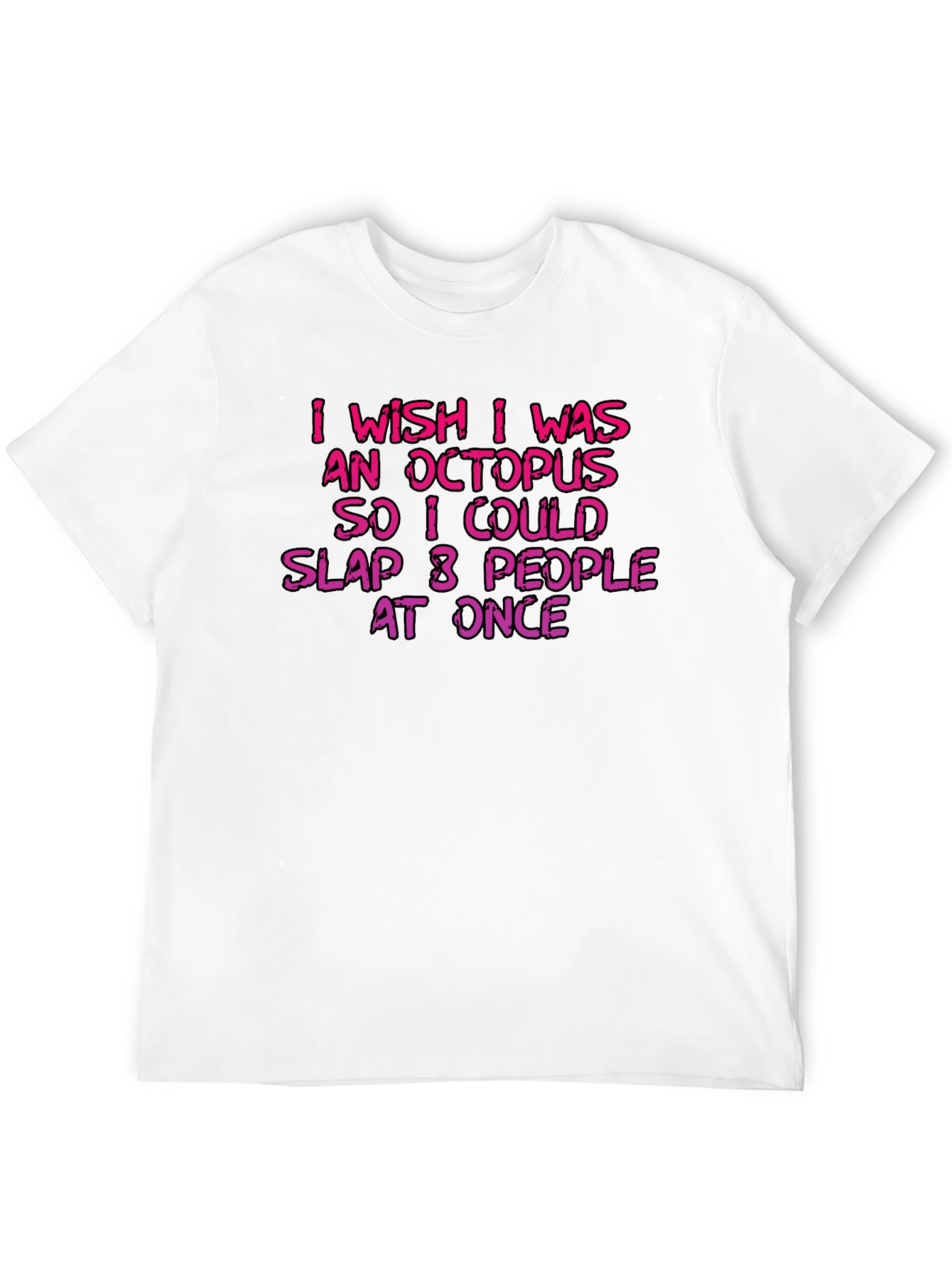 Black Octopus Slap Graphic T-Shirt - Funny Novelty Tee view 12