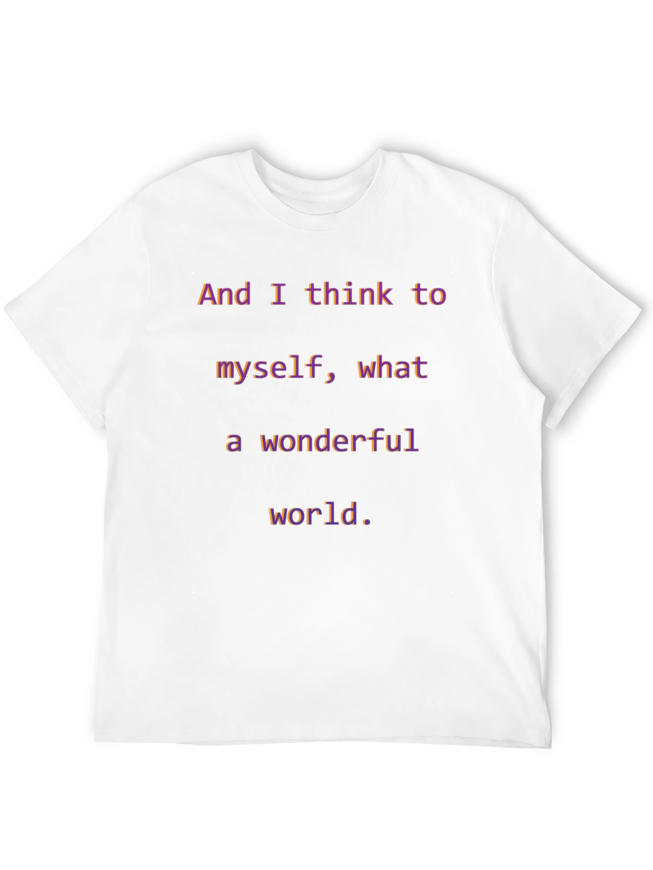 Black Wonderful World T-Shirt - Inspirational Graphic Tee view 12