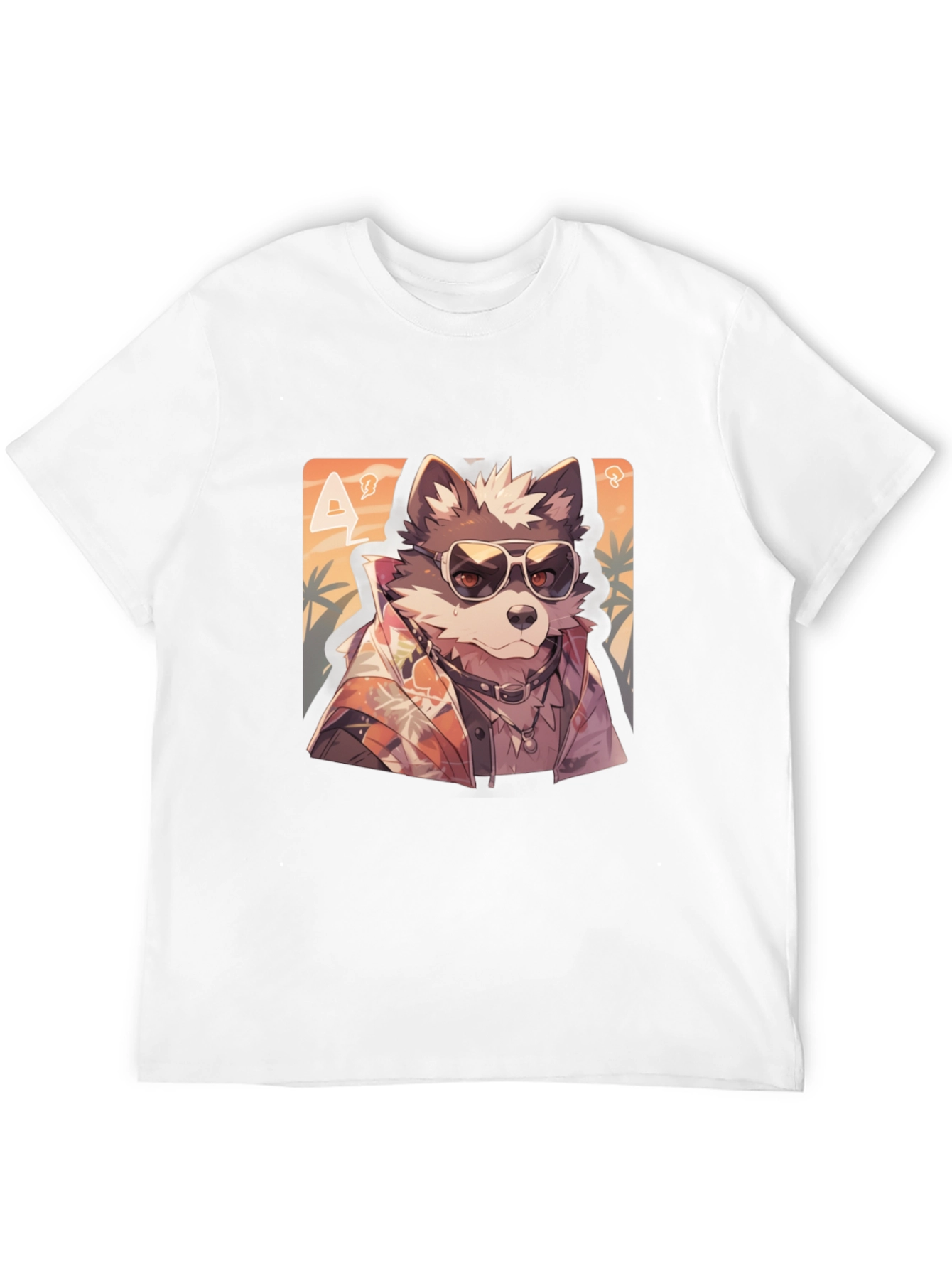 Black Cool Wolf Graphic Tee - Black T-Shirt view 12
