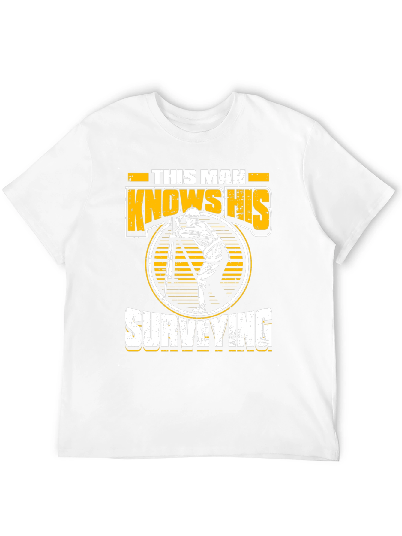 Black Surveyor Graphic Tee - This Man Knows His Surveying view 12