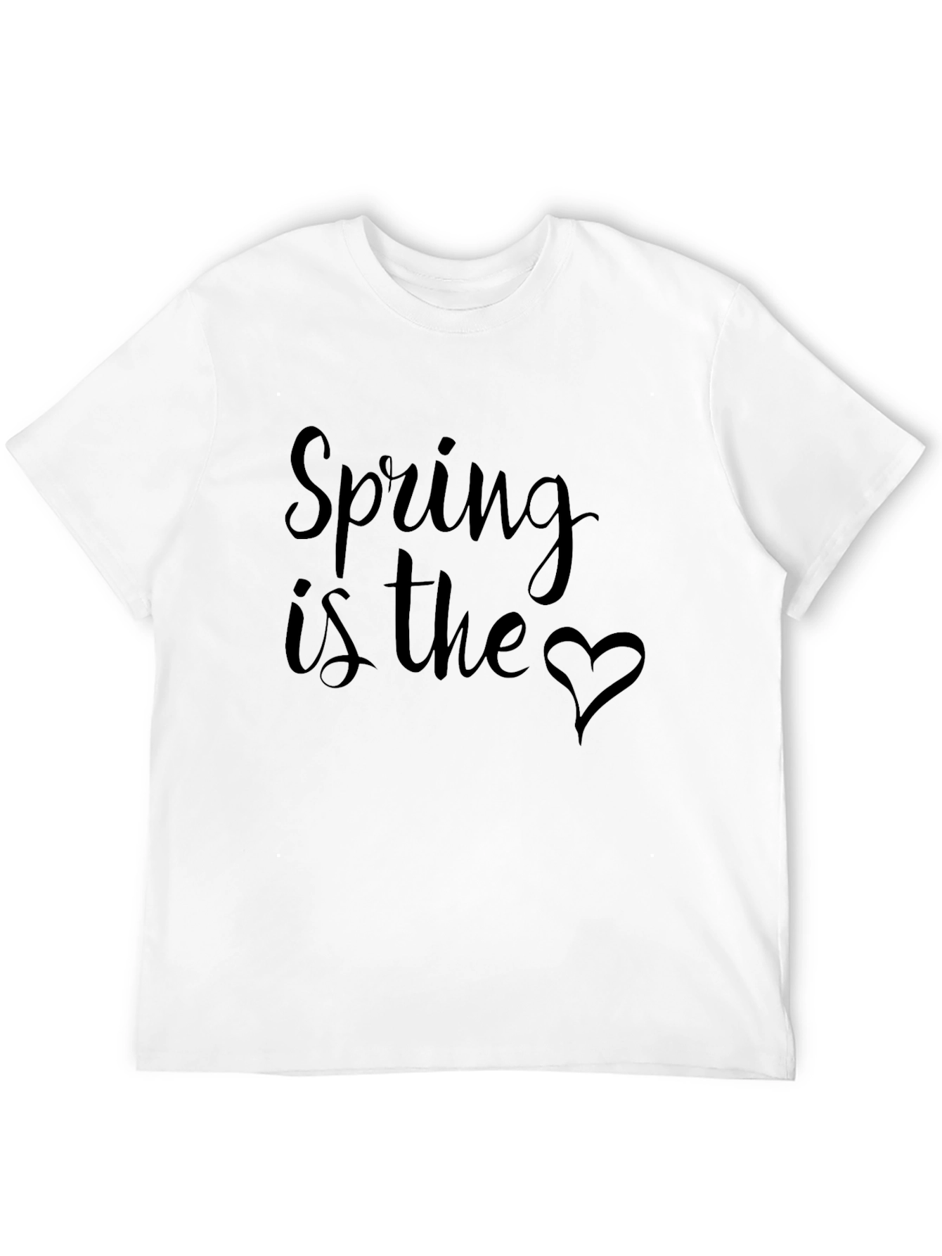 Black Spring Is The Heart Graphic Tee view 12