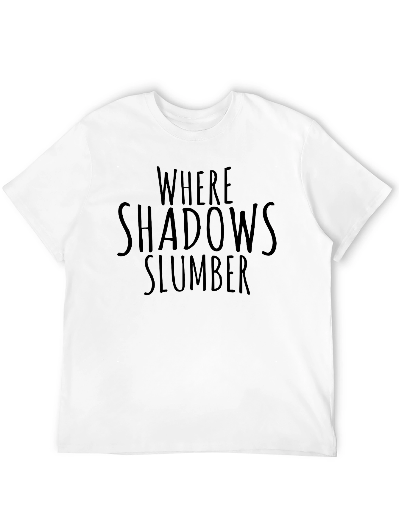 Black Where Shadows Slumber Graphic Tee view 12