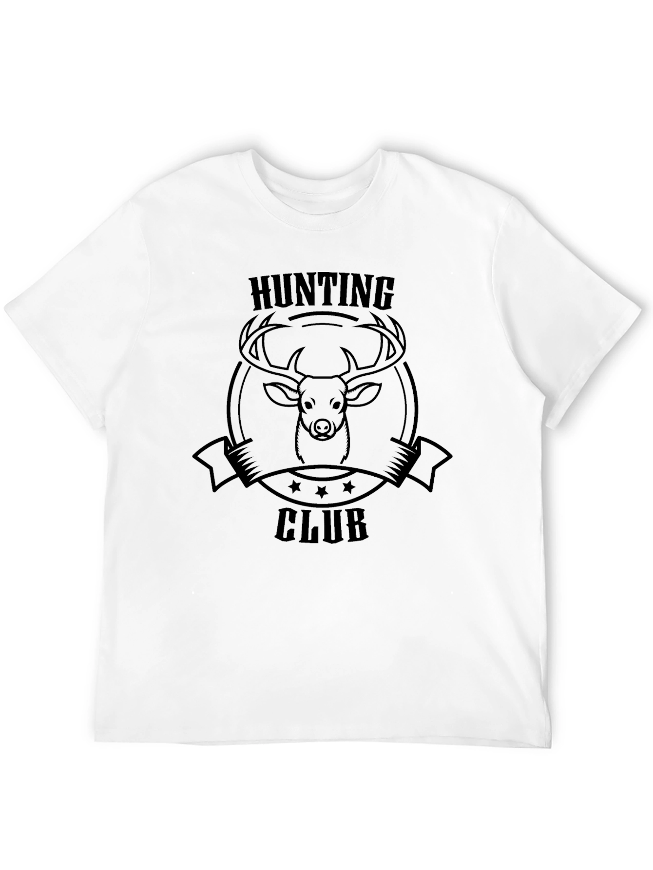 Black Hunting Club T-Shirt - Deer Graphic Tee view 12