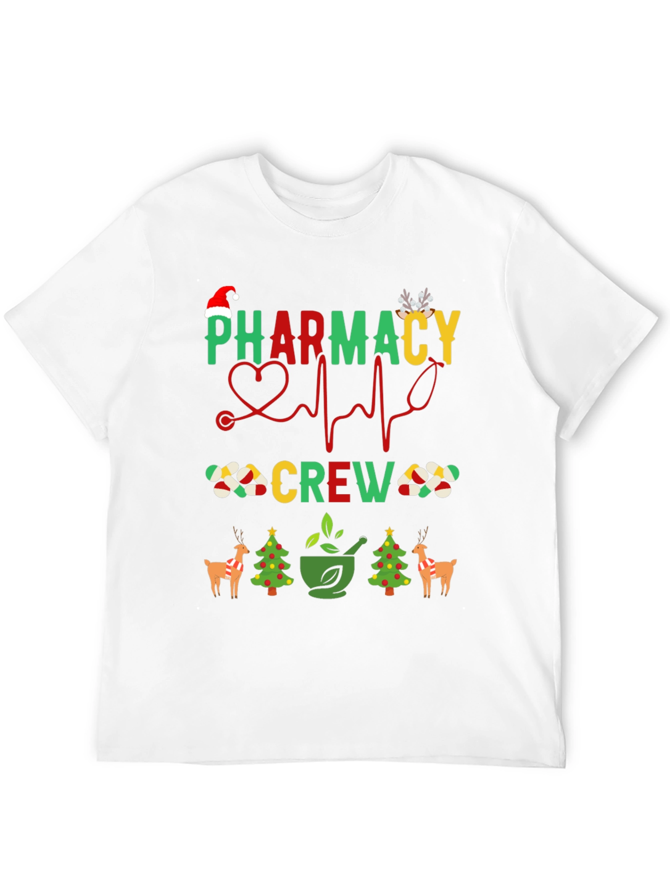 Black Pharmacy Crew Christmas T-Shirt view 12