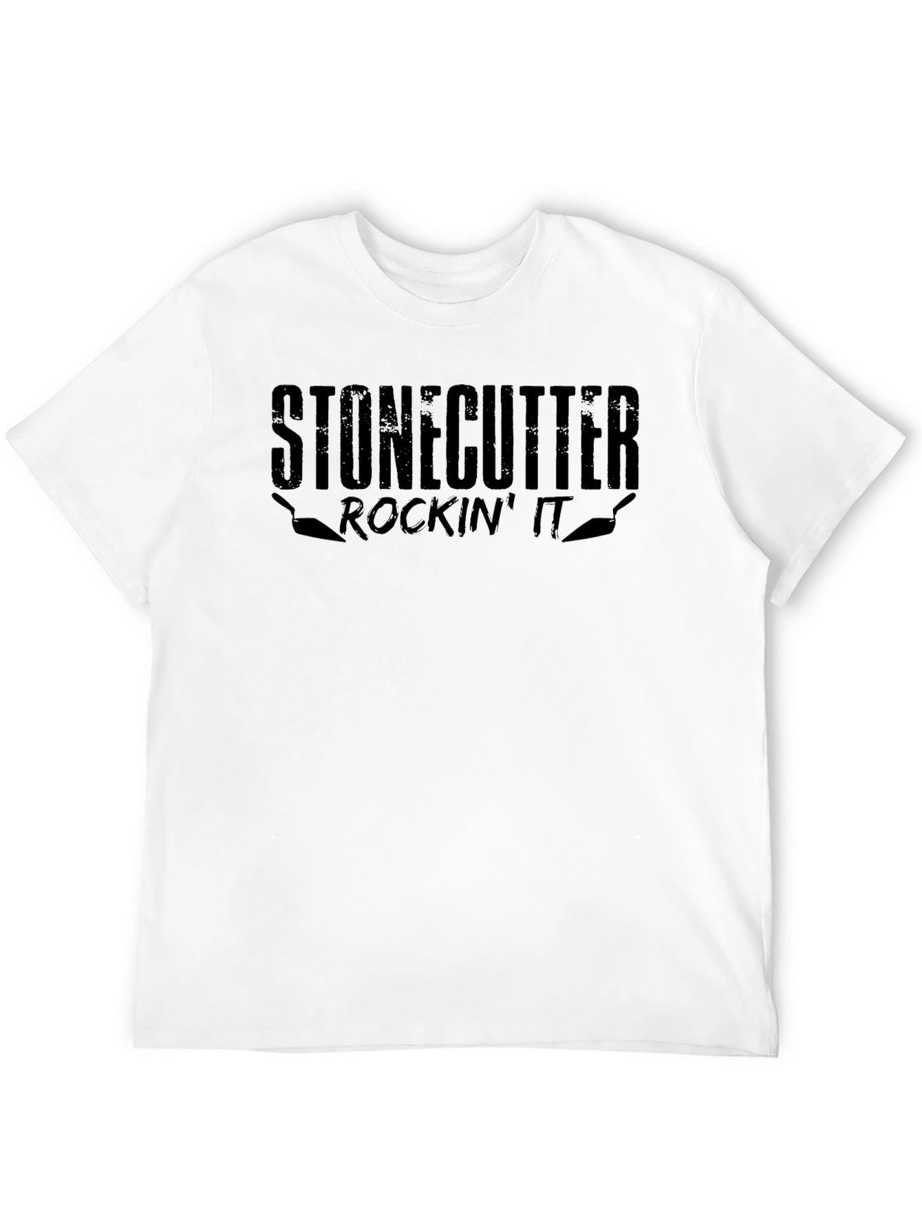 Black Stoncutter Rockin' It Men's Black Graphic T-Shirt view 12