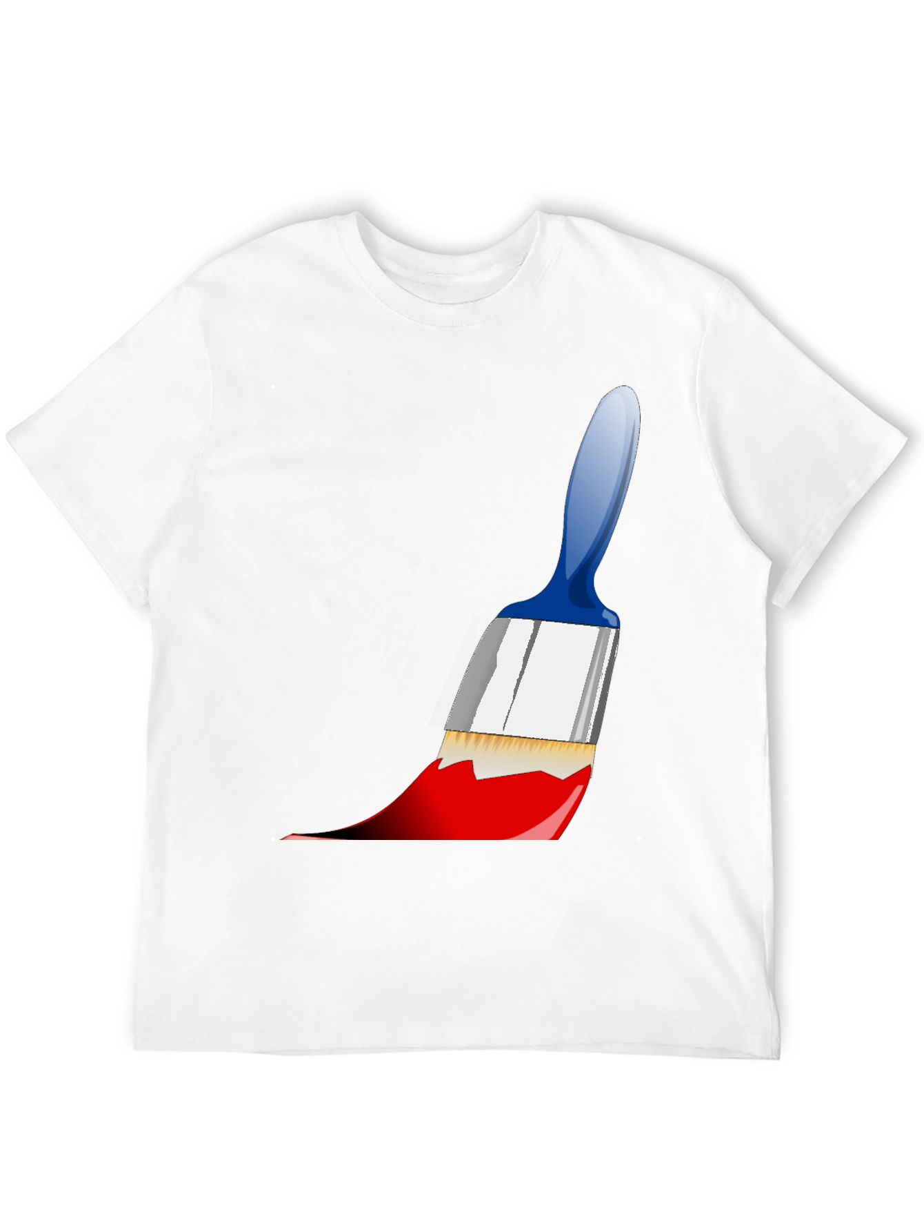 Black Paintbrush Graphic Tee - Artistic Expression view 12