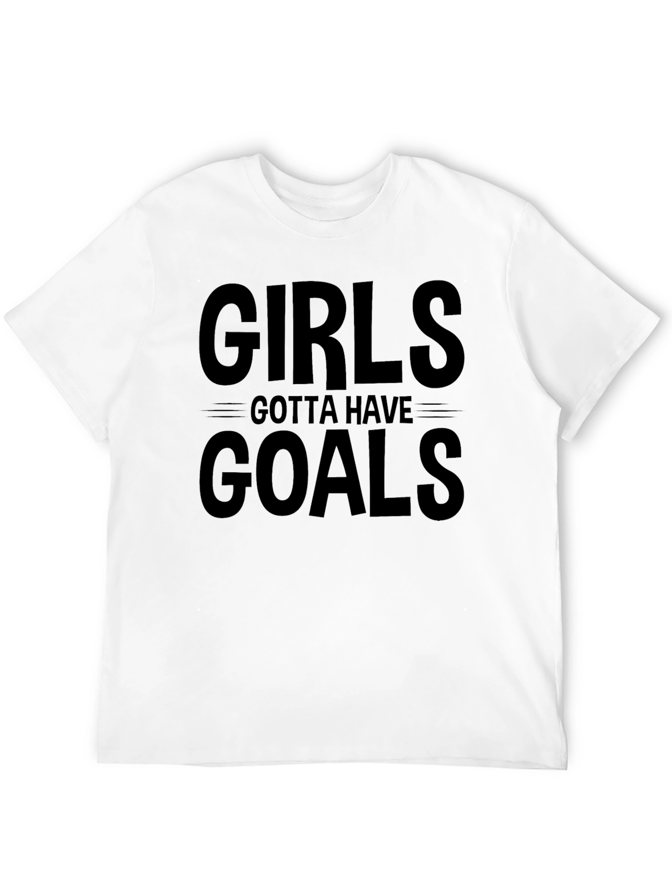 Black Girls Gotta Have Goals Black Graphic Tee view 12