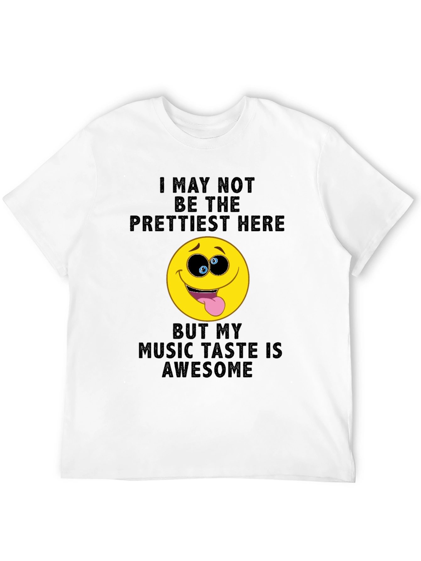 Black Funny Music Lover T-Shirt: I May Not Be The Prettiest view 12