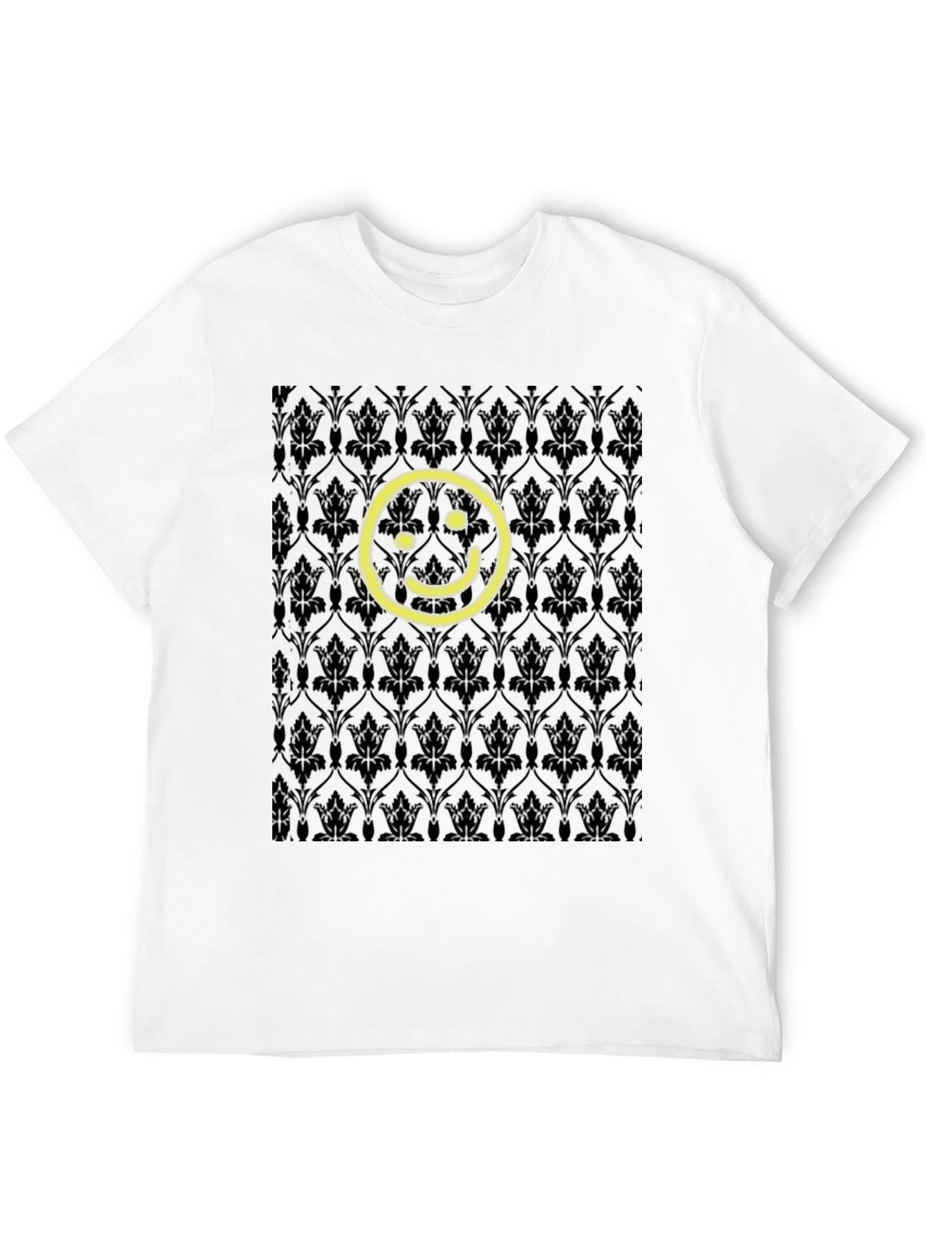Black Smiley Face Sherlock Wallpaper T-Shirt view 12