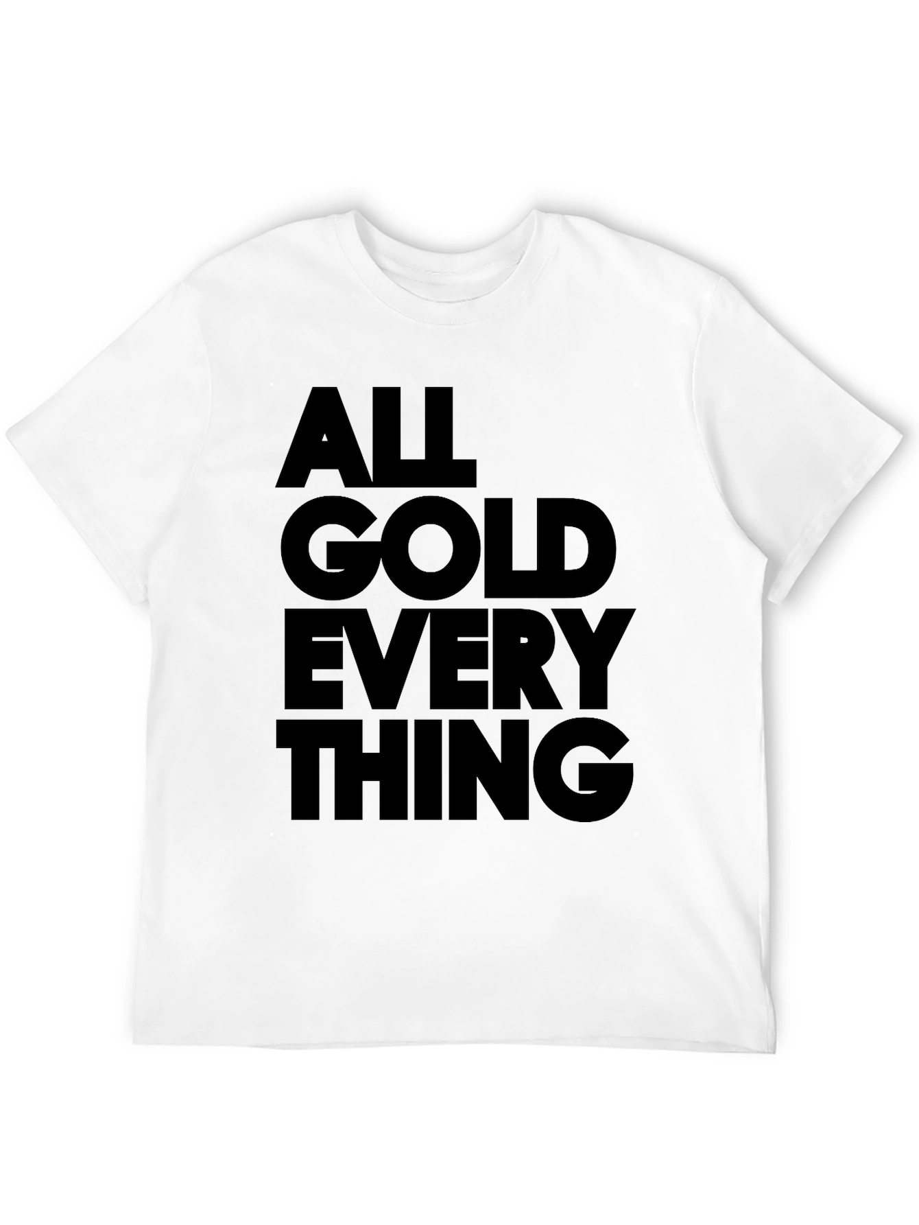 Black All Gold Everything Graphic Tee - Black view 12