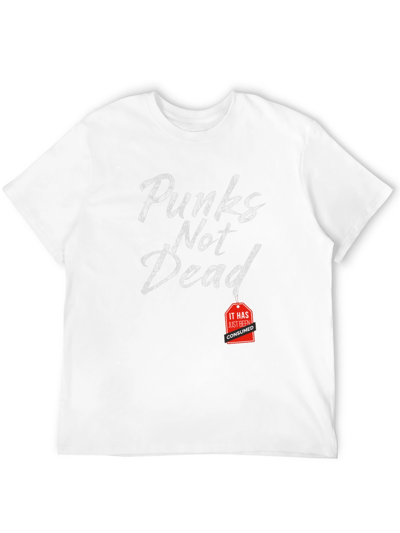 Black Punkn's Not Dead Funny Graphic Tee view 12