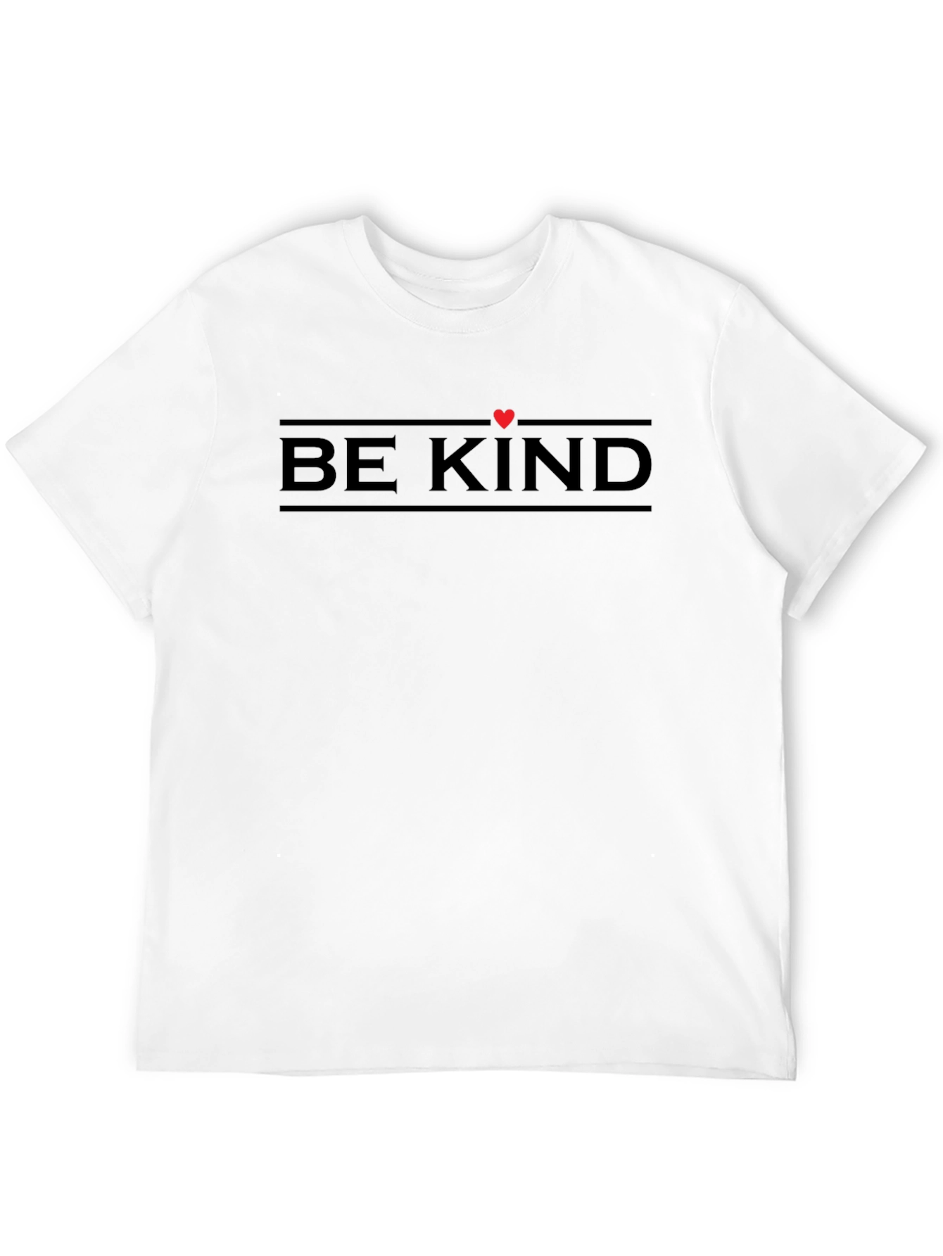 Black Be Kind T-Shirt - Soft Cotton Crew Neck Tee view 12