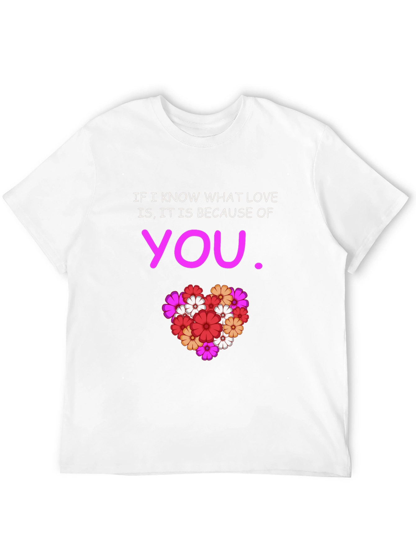 Black Love is You T-Shirt - Floral Heart Graphic Tee view 12