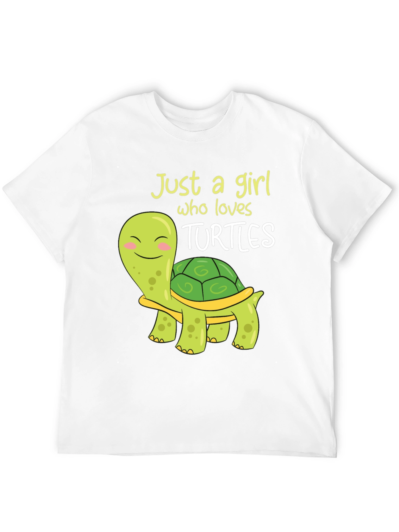 Black Cute Turtle Lover T-Shirt - Just A Girl Who Loves Turtles! view 12