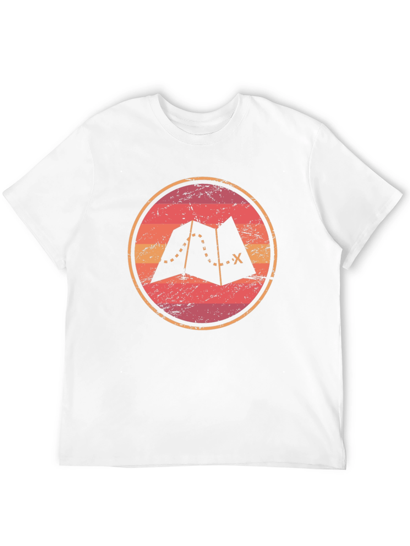 Black Adventure Map Graphic Tee - Unisex Soft Black T-Shirt view 12