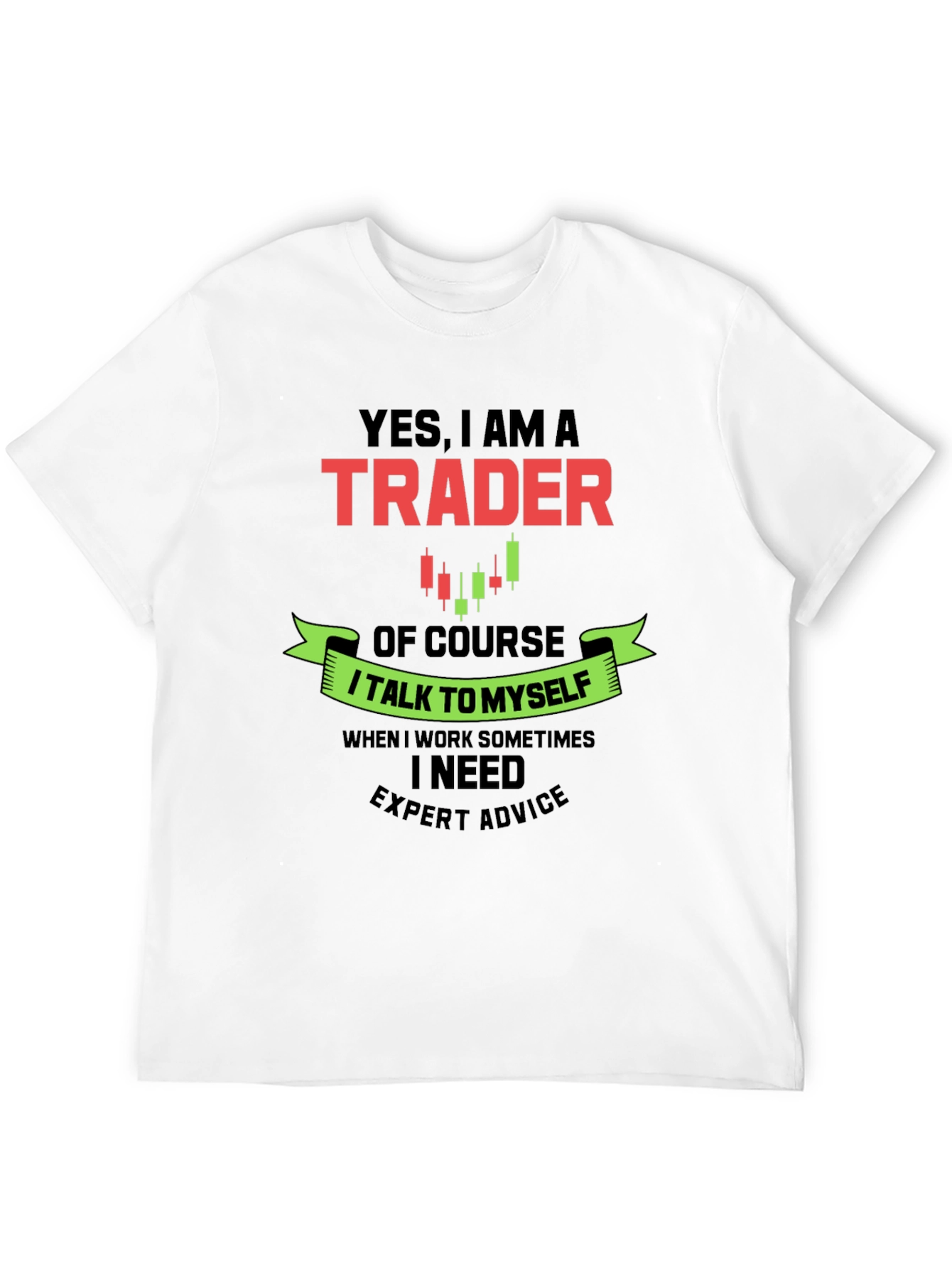 Black Trader Graphic Tee - Expert Advice T-Shirt view 12