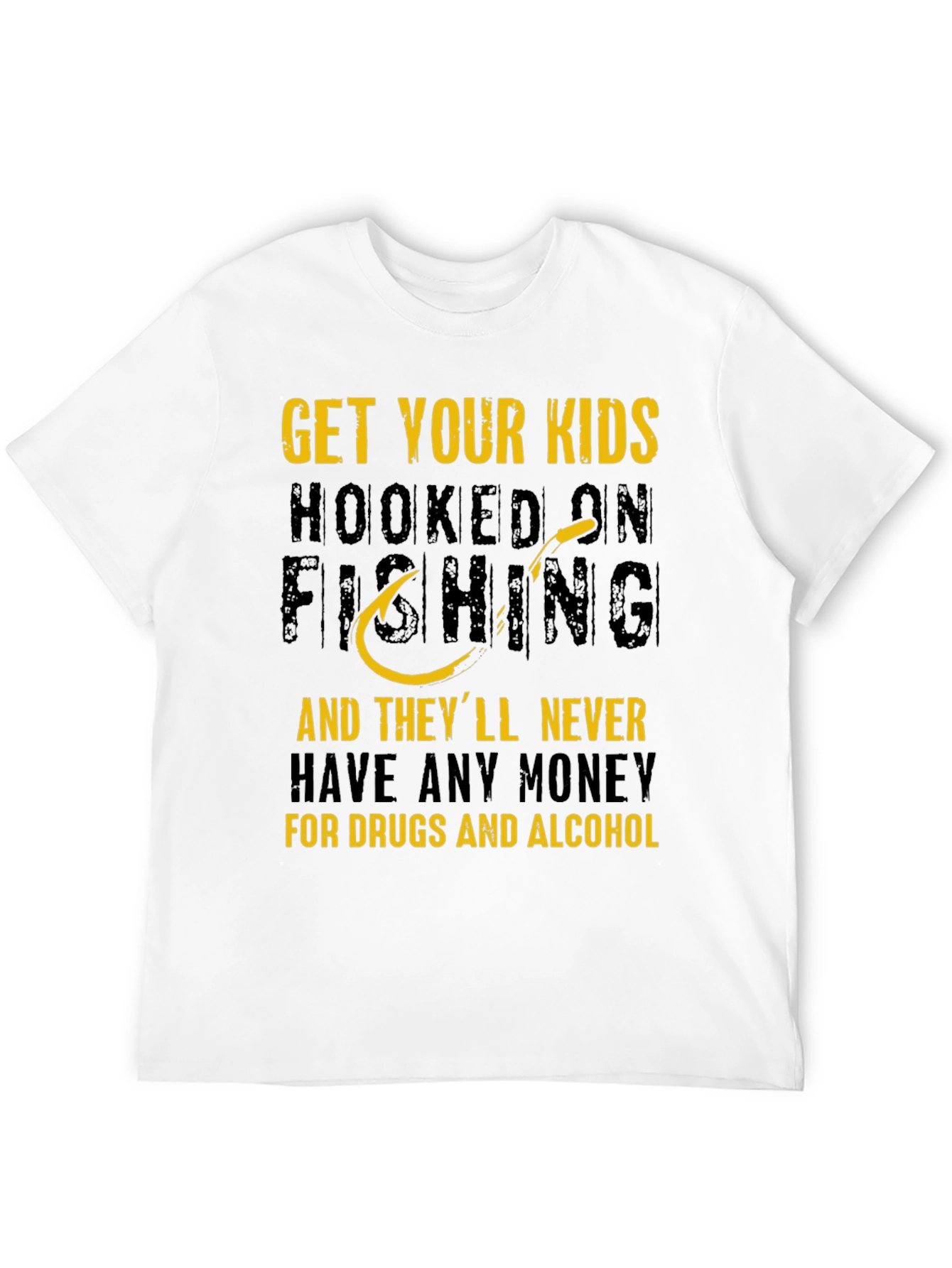 Black Get Your Kids Hooked On Fishing T-Shirt view 12