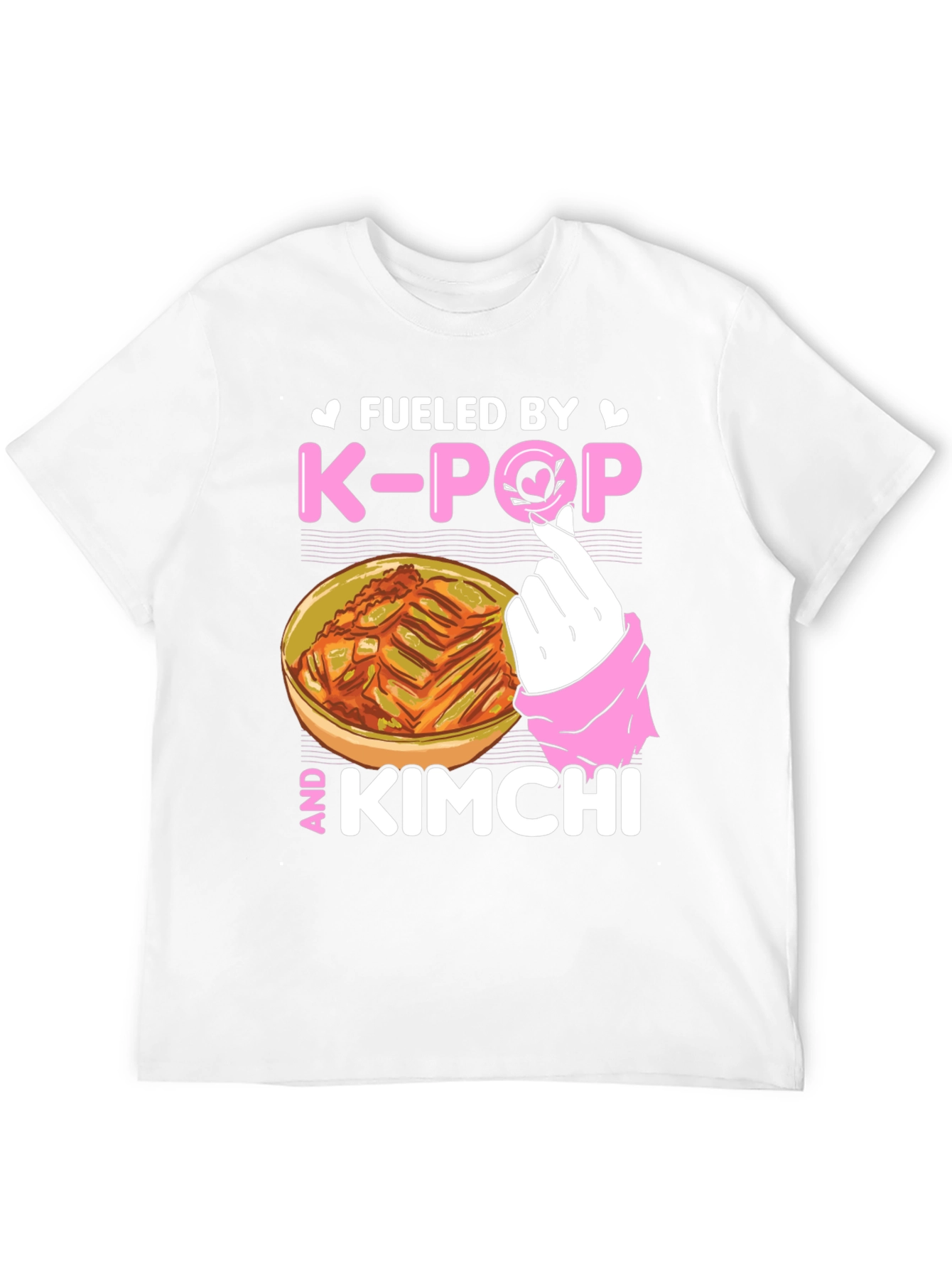 Black Fueled by K-POP and Kimchi T-Shirt view 12