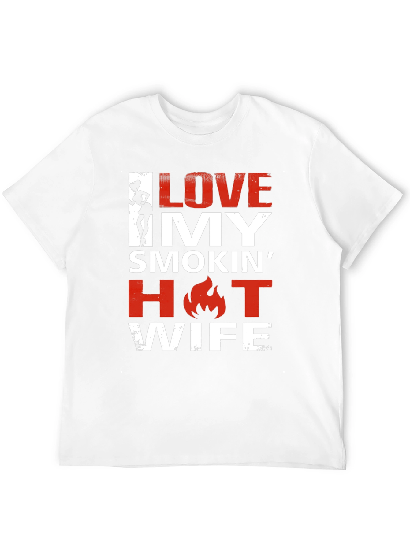 Black I Love My Smokin' Hot Wife Graphic Tee view 12