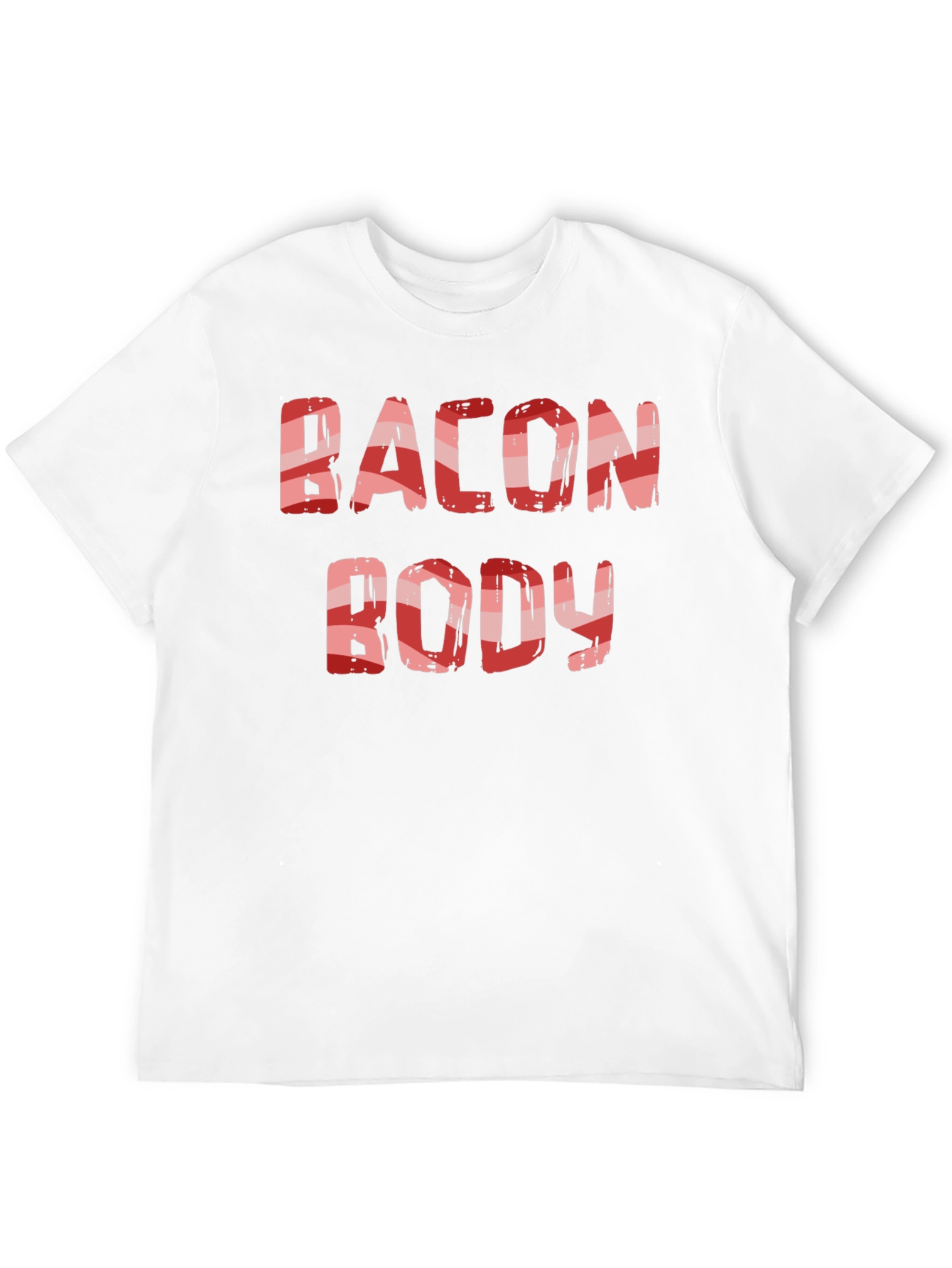 Black Bacon Body T-Shirt Funny Foodie Tee view 12