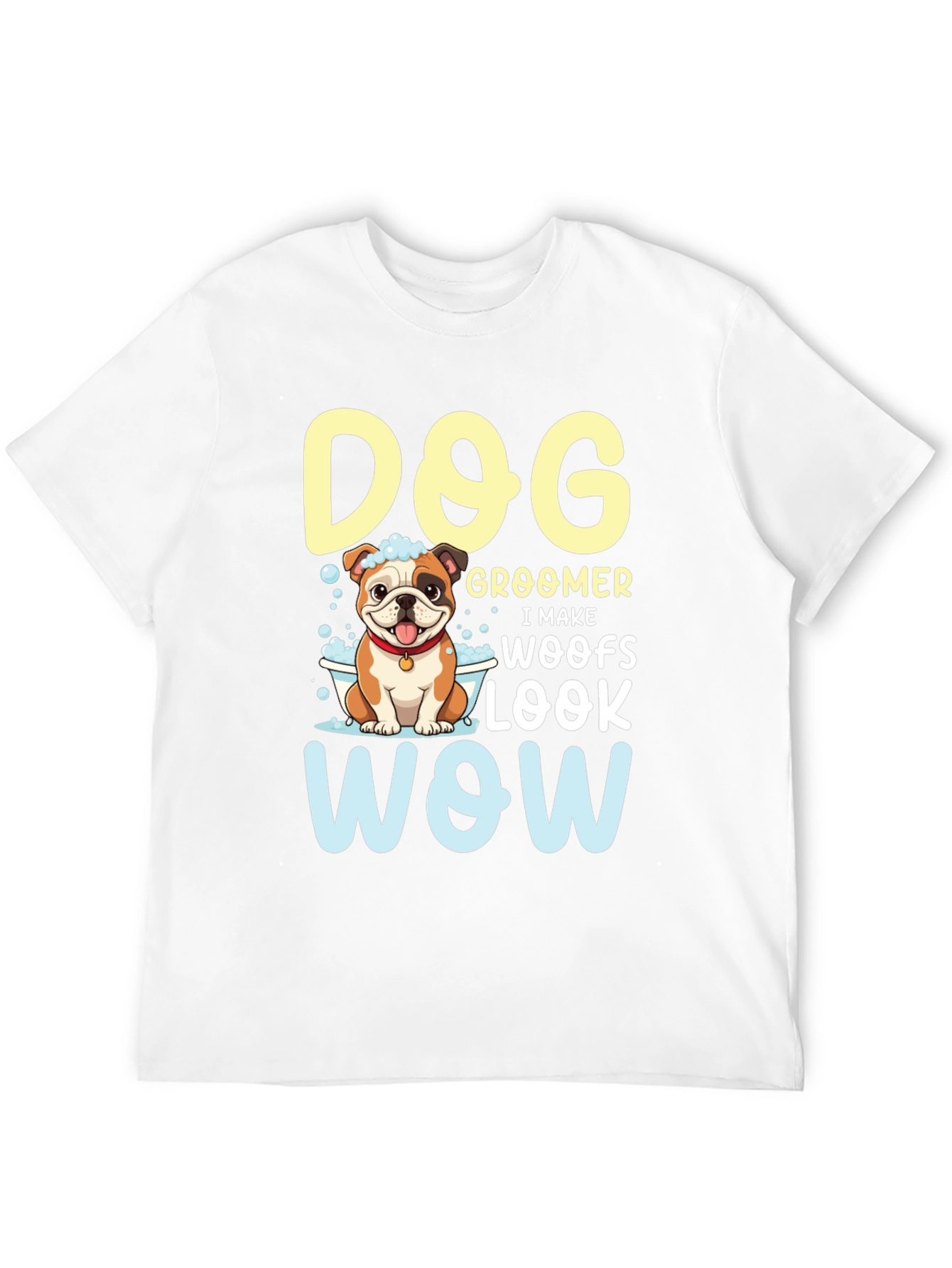 Black Dog Groomer T-Shirt - I Make Woofs Look WOW view 12