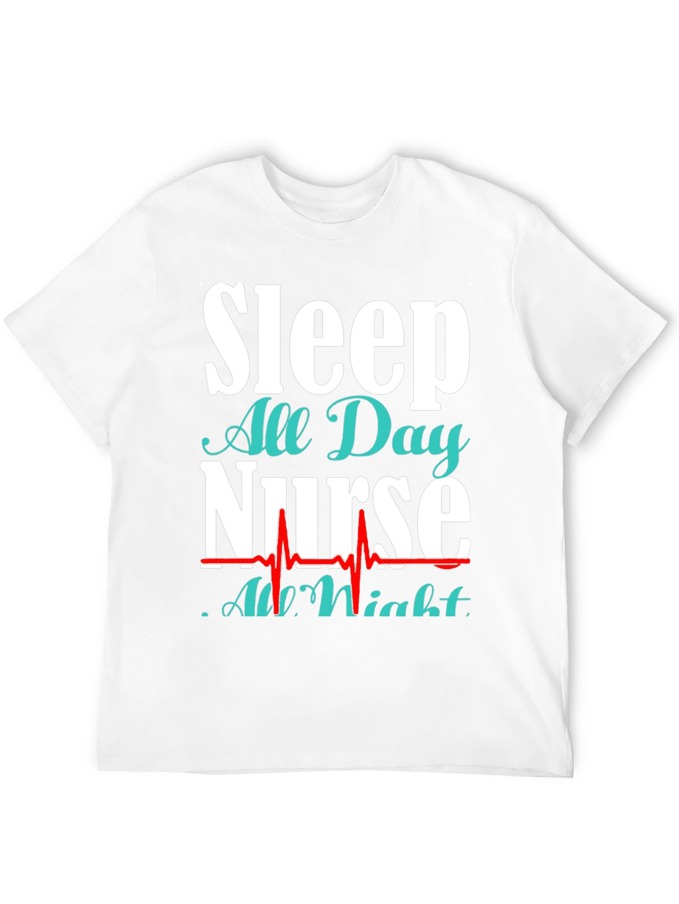 Black Sleep All Day Nurse T-Shirt view 12