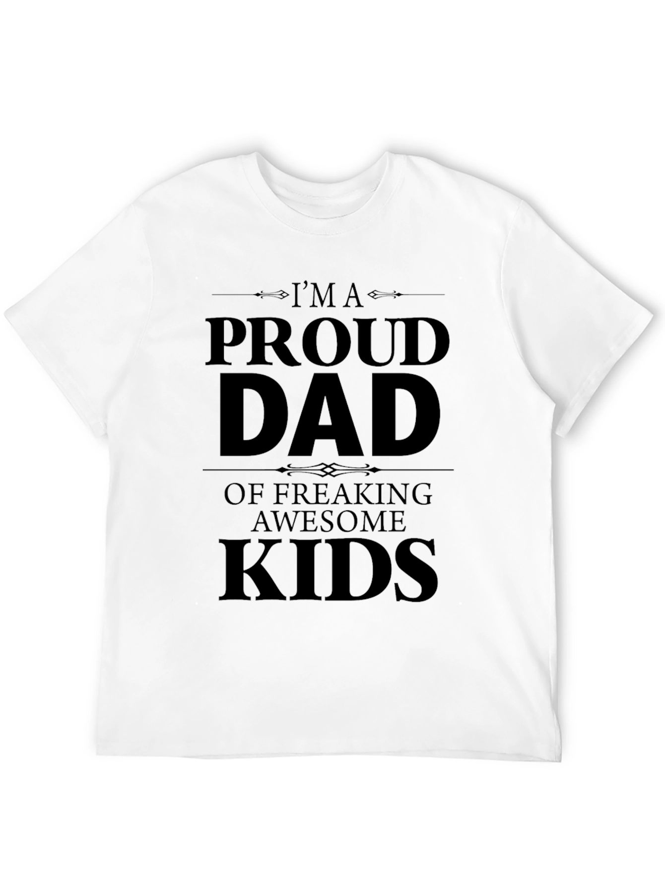 Black Proud Dad Graphic Tee - Black view 12