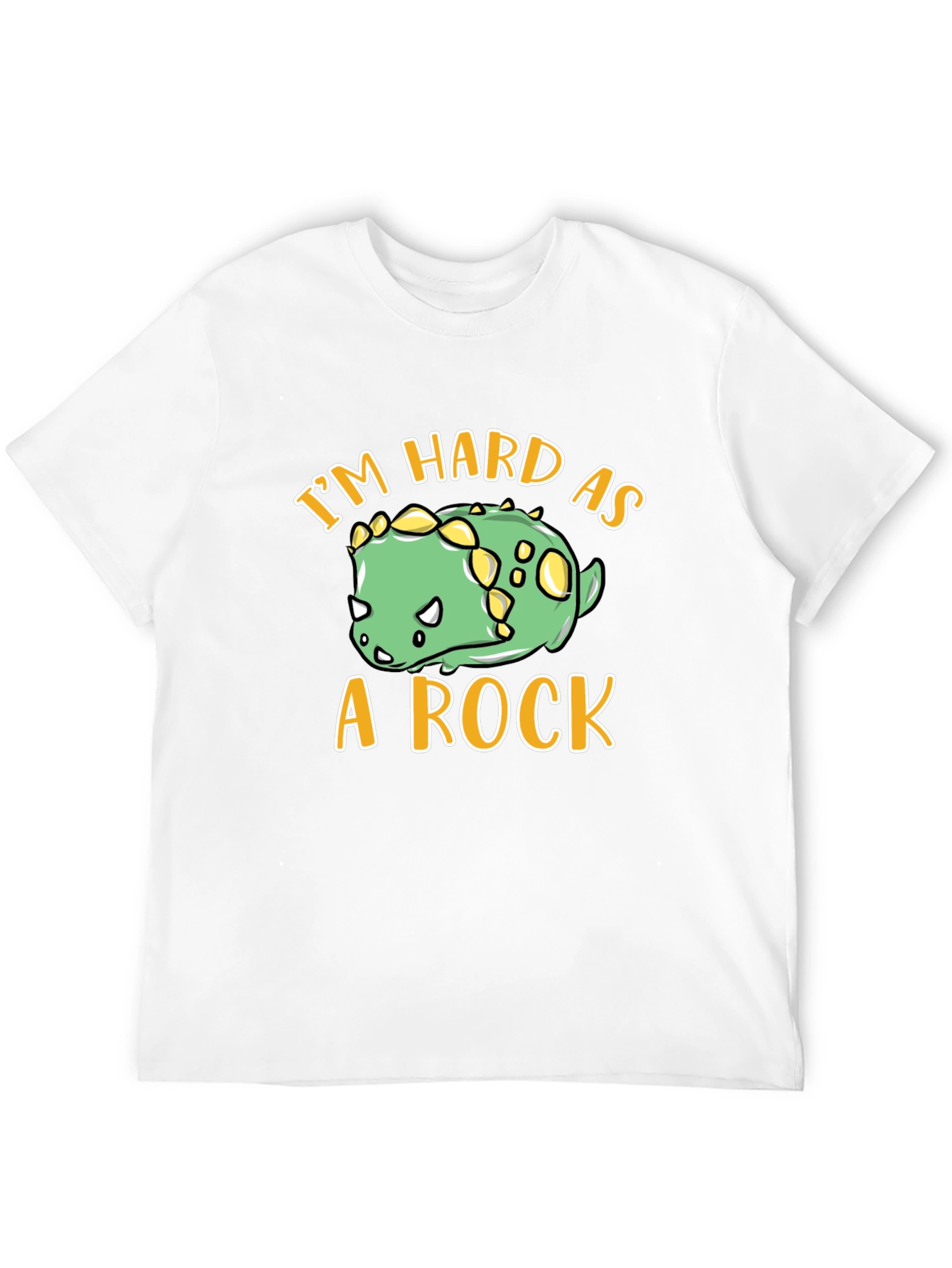 Black I'm Hard As A Rock Dino T-Shirt view 12
