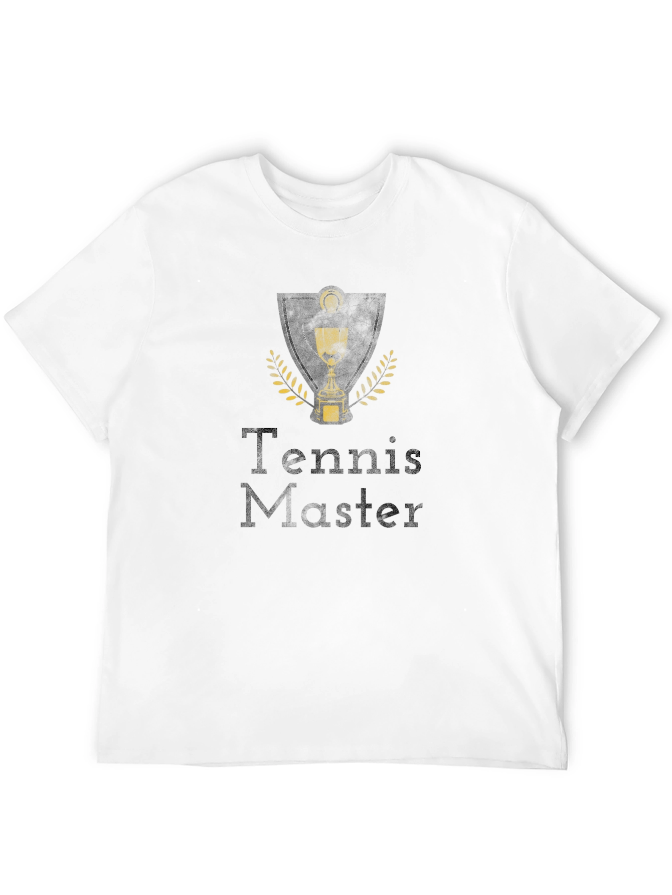 Black Tennis Master Graphic Tee - Black Casual T-Shirt view 12