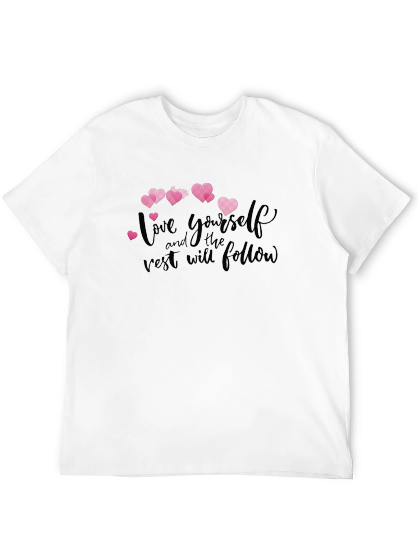 Black Love Yourself Graphic T-Shirt view 12