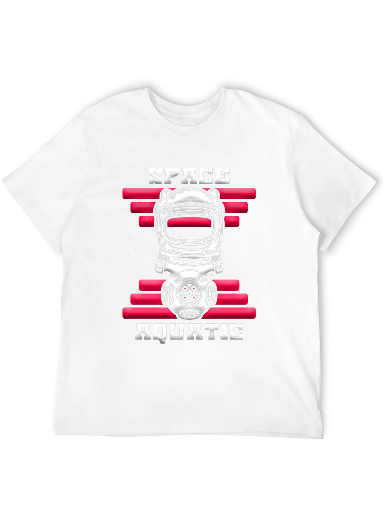 Black Space Aquatic T-Shirt - Unique Design view 12