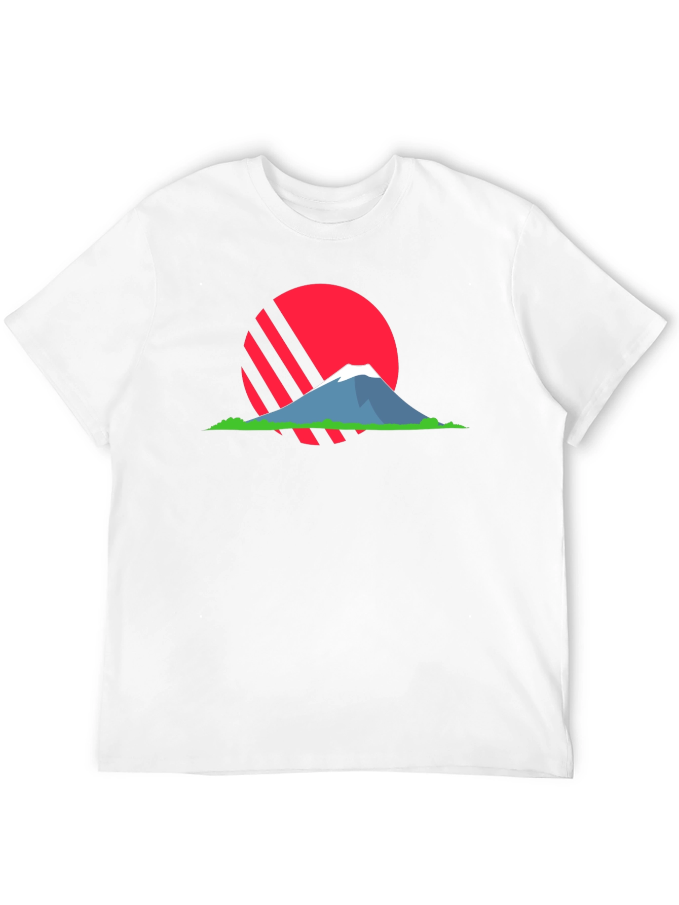 Black Sunset Mountain Graphic T-Shirt view 12