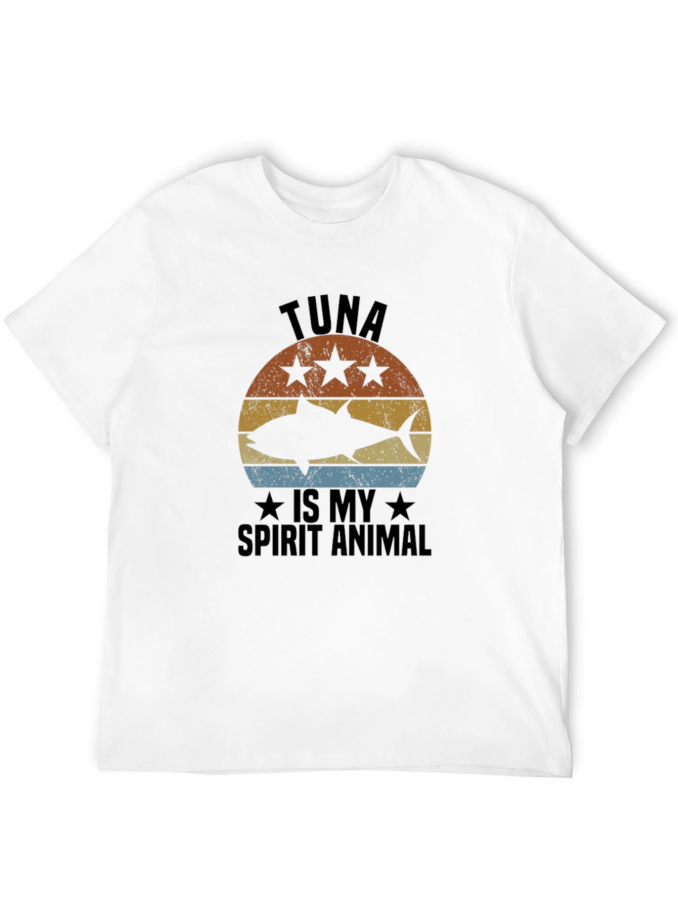 Black Tuna Is My Spirit Animal Black T-Shirt view 12