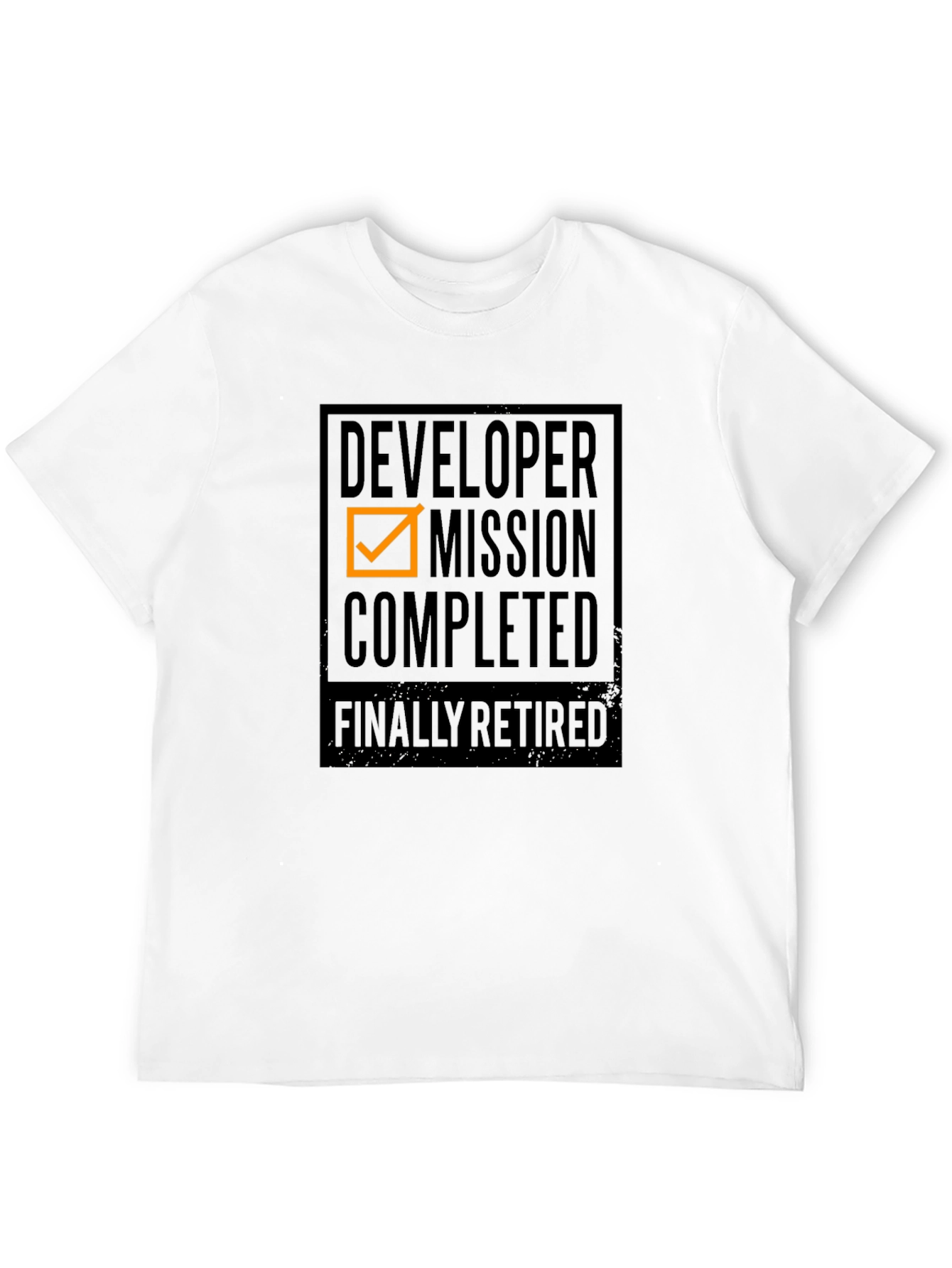 Black Developer Mission Completed T-Shirt - Retirement Gift view 12
