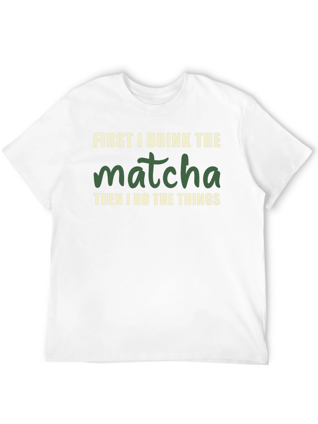 Black Matcha Lover Graphic Tee - First I Drink the Matcha view 12