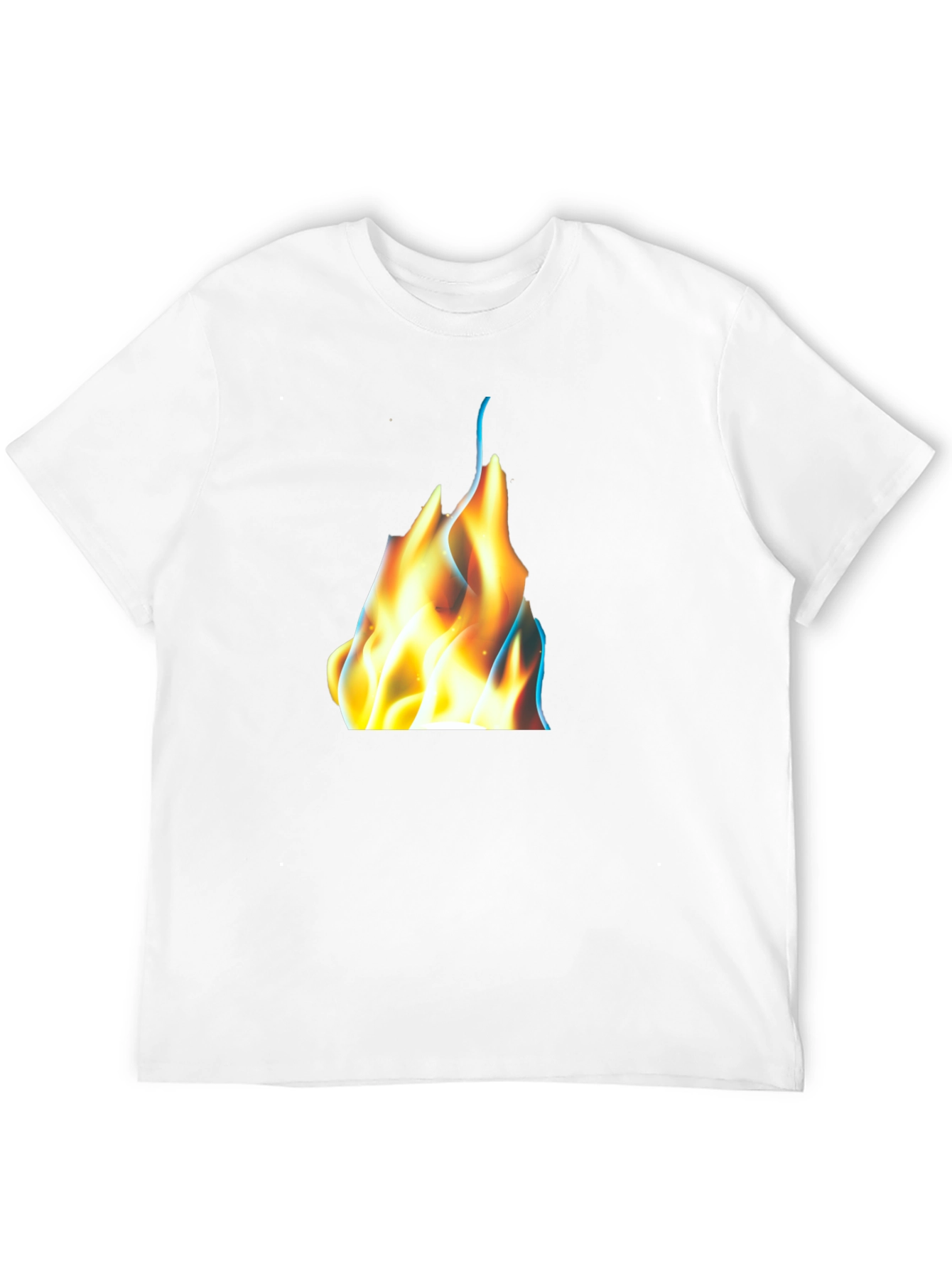 Black Flame Graphic Black T-Shirt view 12