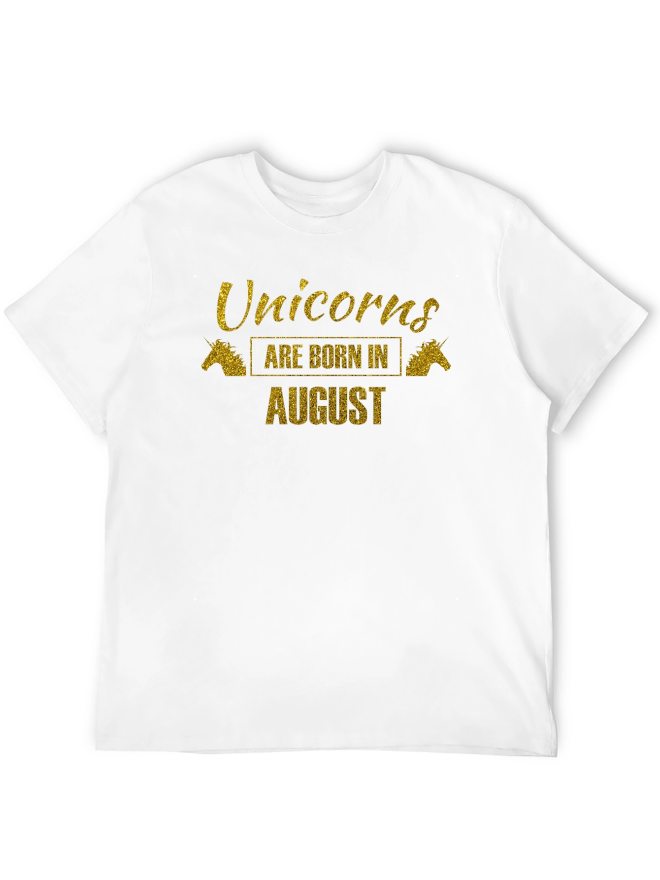 Unicorns Born in August Tee - Black - 12