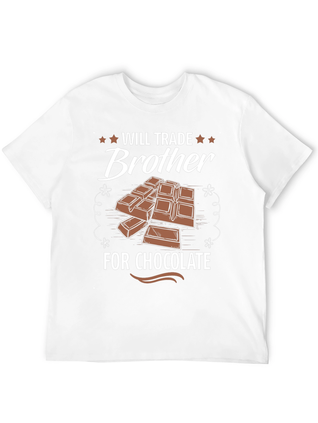 Black Will Trade Brother for Chocolate Funny T-Shirt view 12