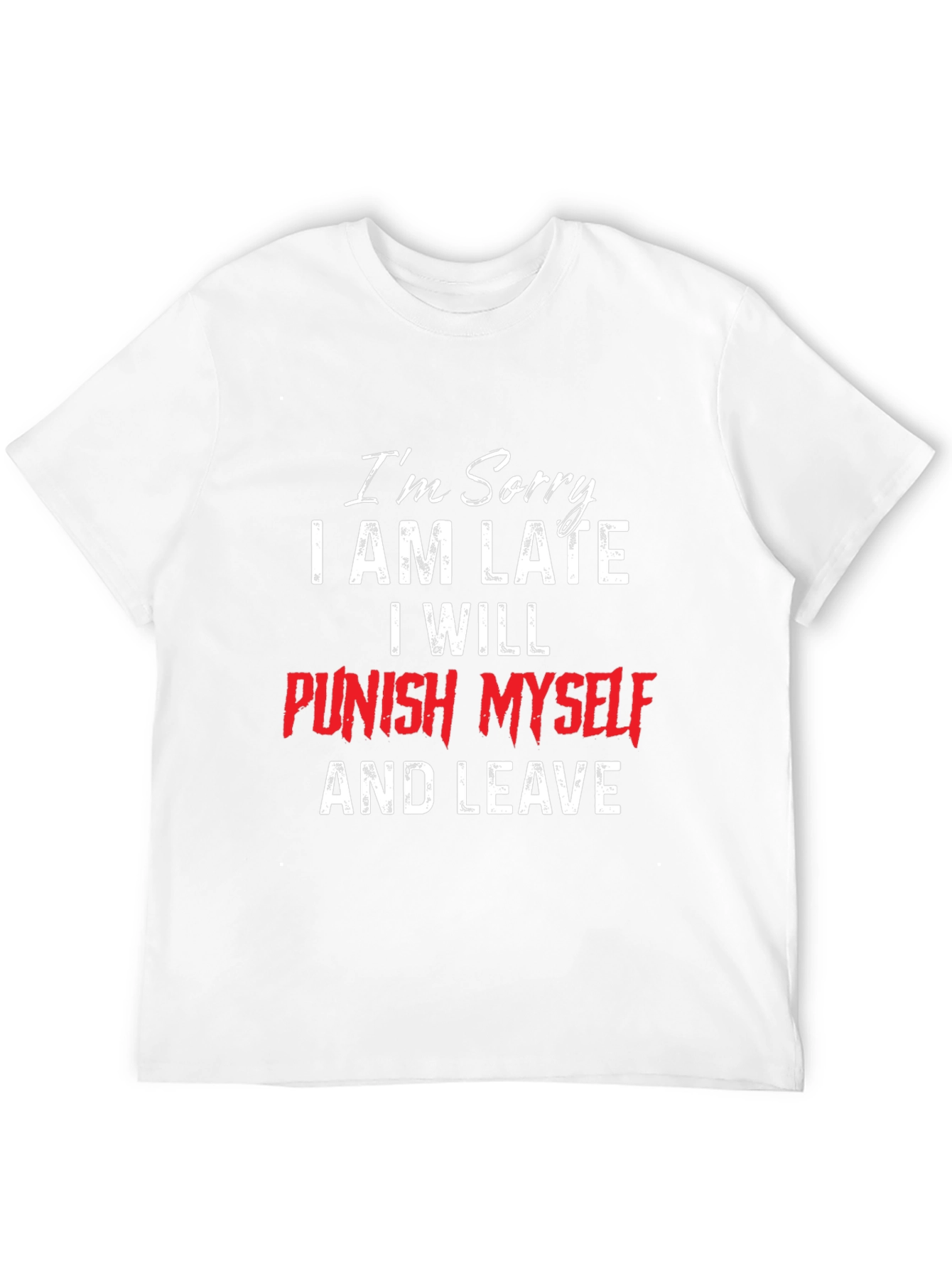 Black Funny "I'm Sorry" T-Shirt view 12