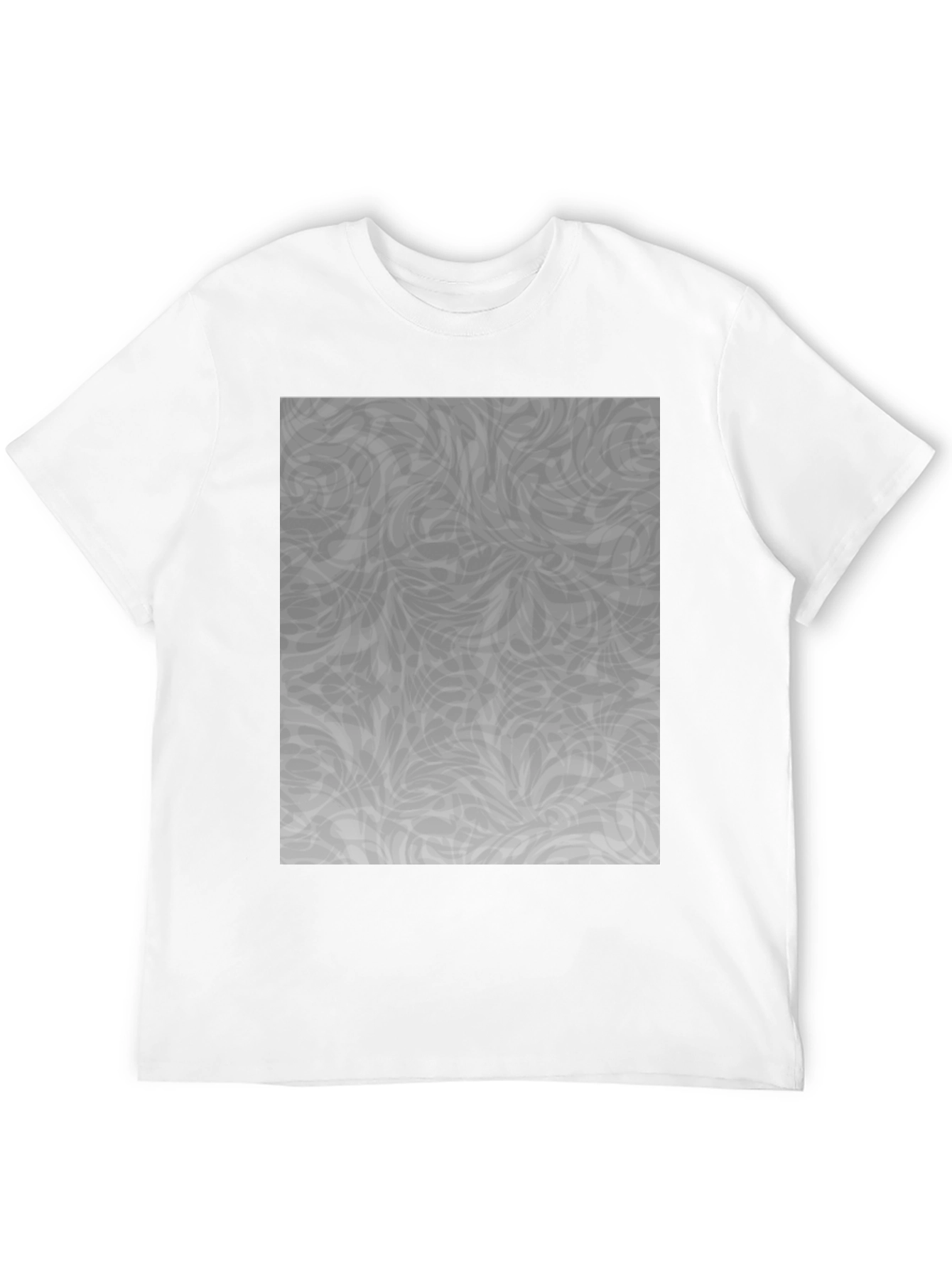 Black Abstract Grey Pattern Black Tee view 12
