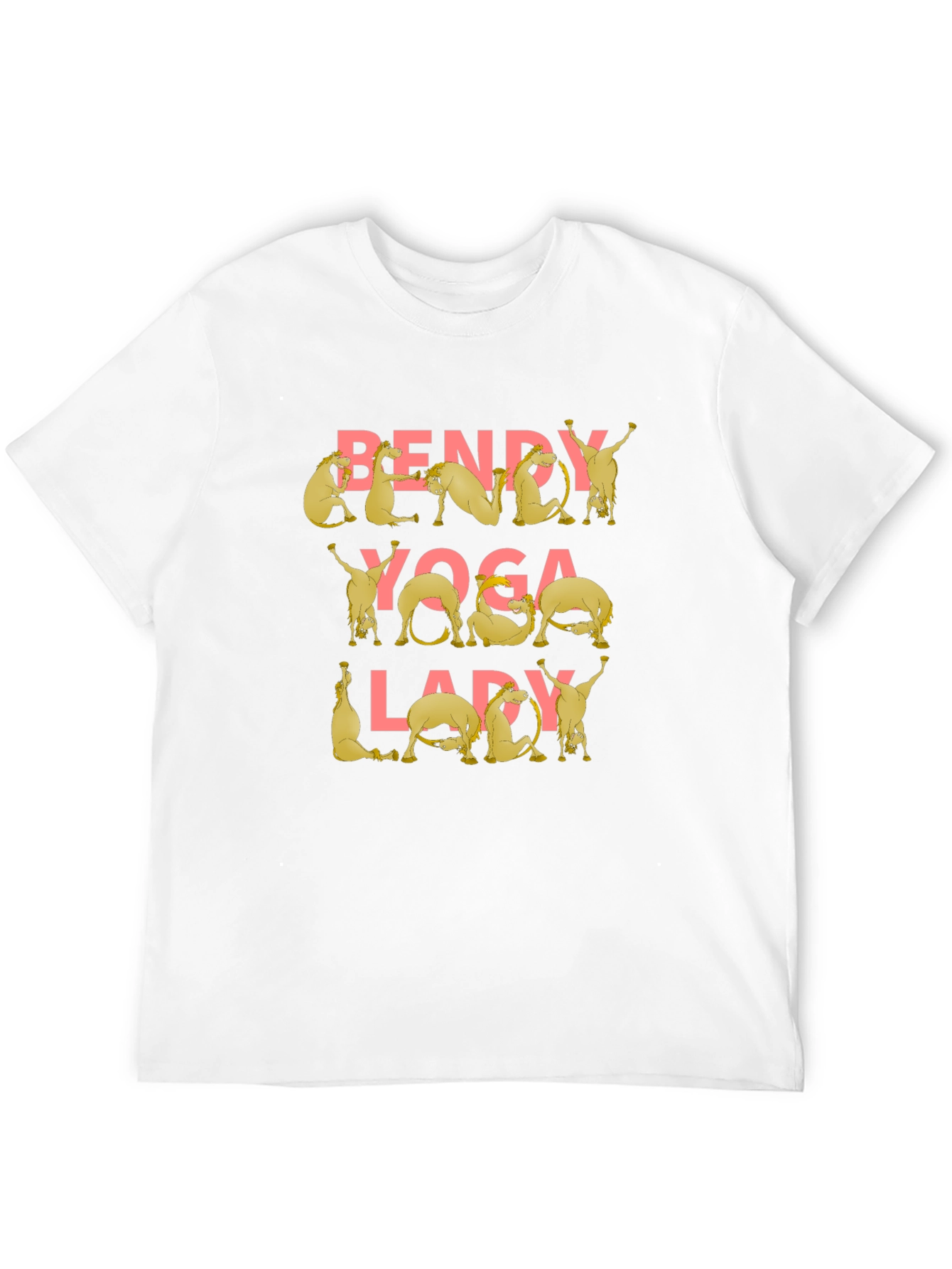 Black Bendy Yoga Lady Camel Graphic Tee view 12