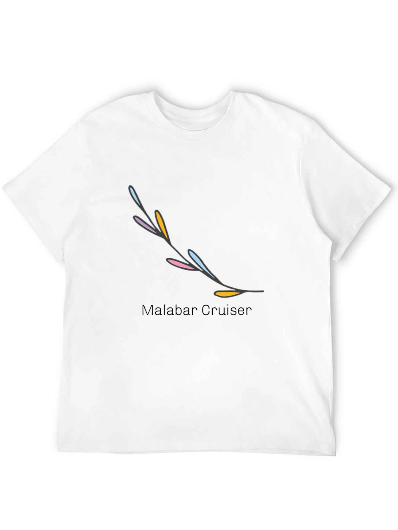 Black Trendy Black Graphic Tee with Artistic Branch Design view 12