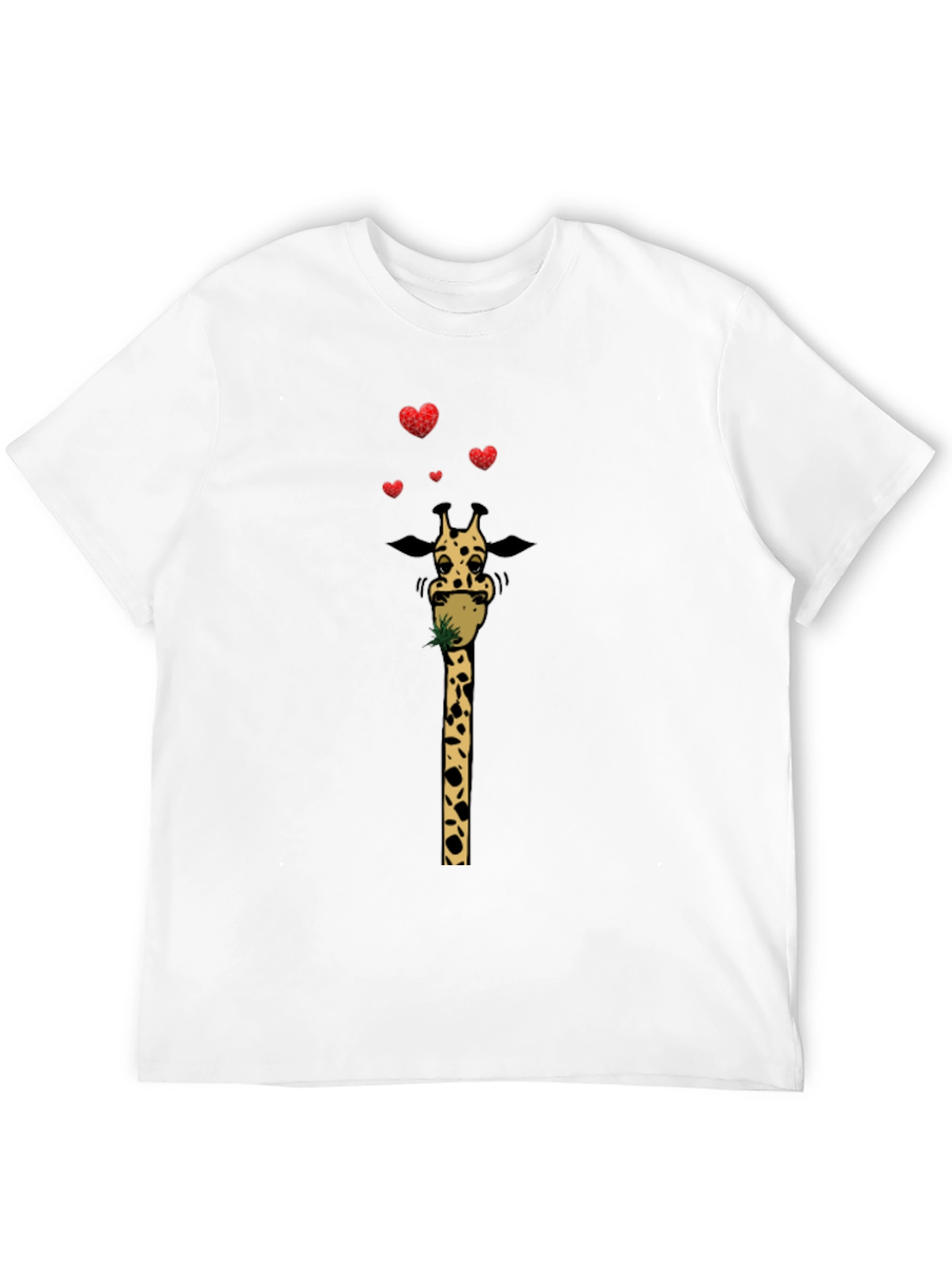 Black Giraffe Love T-Shirt - Quirky Animal Tee view 12