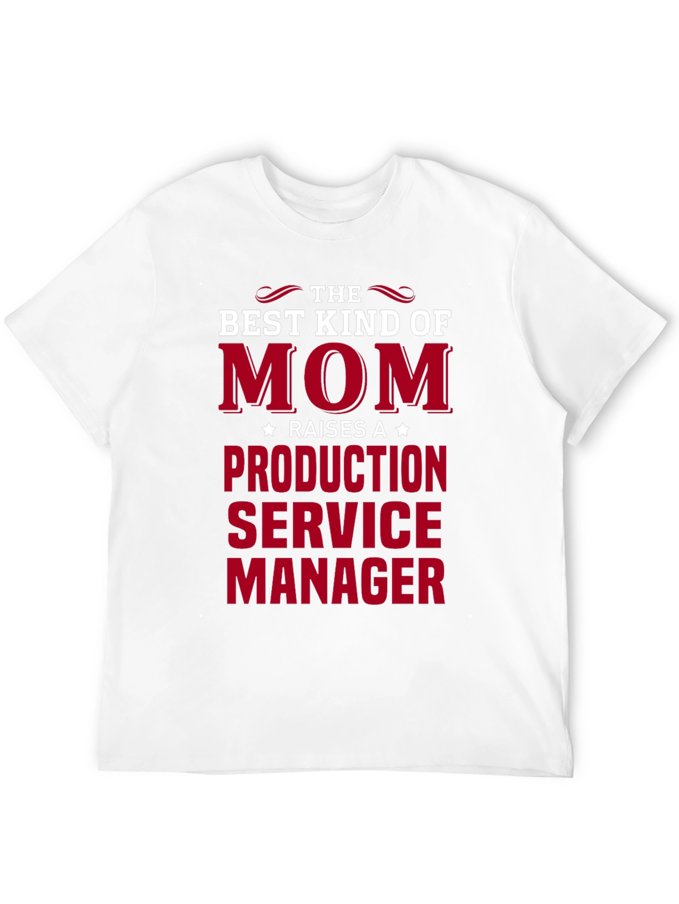 Black Best Kind of Mom Raises a Production Service Manager T-Shirt view 12