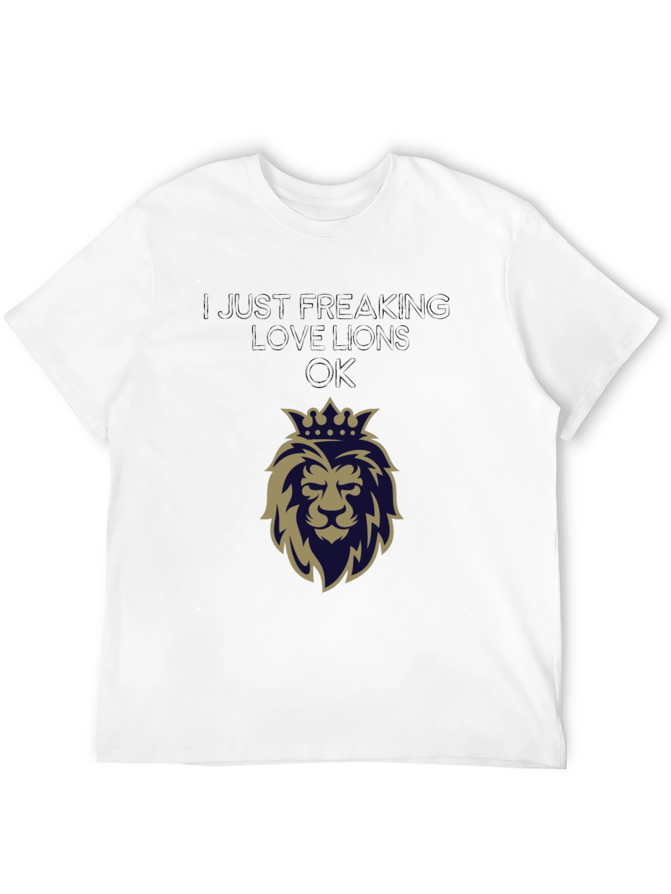 Black Lion Lover Tee - I Just Freaking Love Lions OK view 12