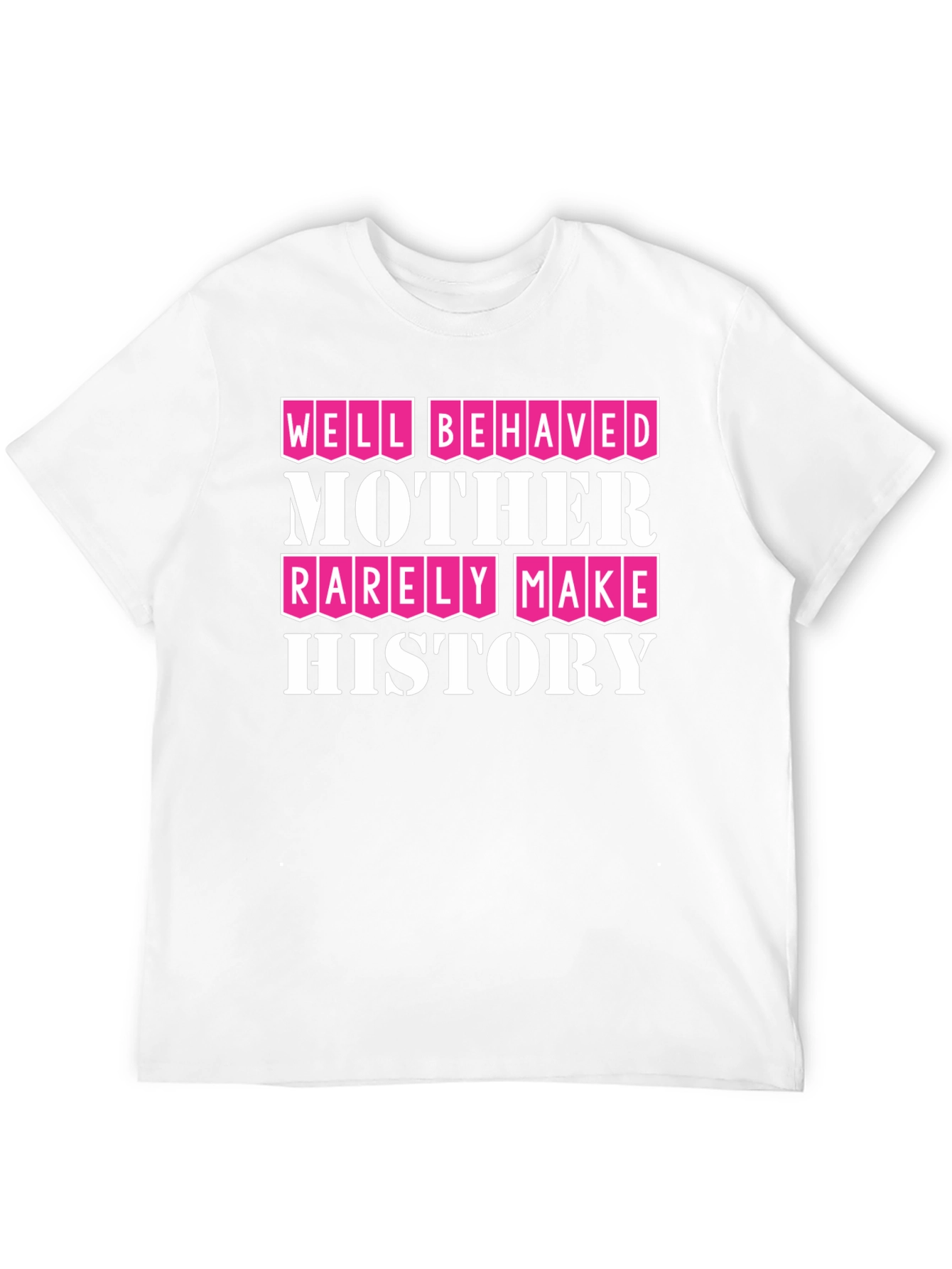 Black Well Behaved Mother T-Shirt - Black view 12