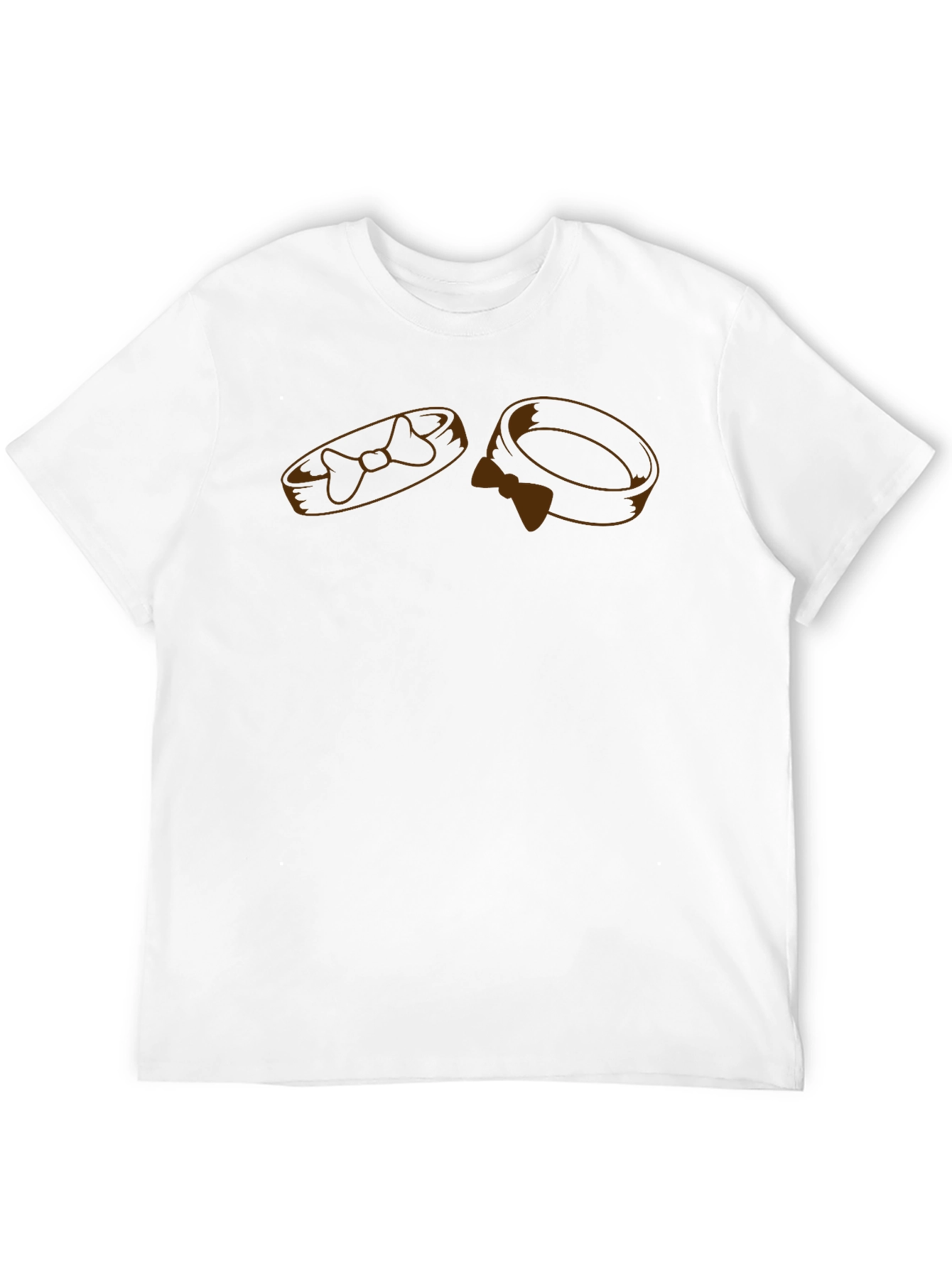 Black Men's Black Graphic Tee - Rings view 12