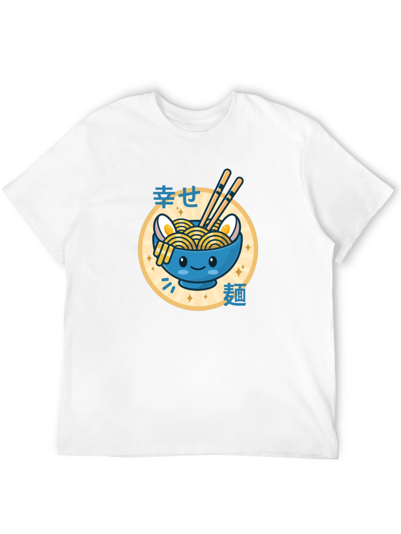 Black Cute Ramen Bowl Graphic Tee view 12